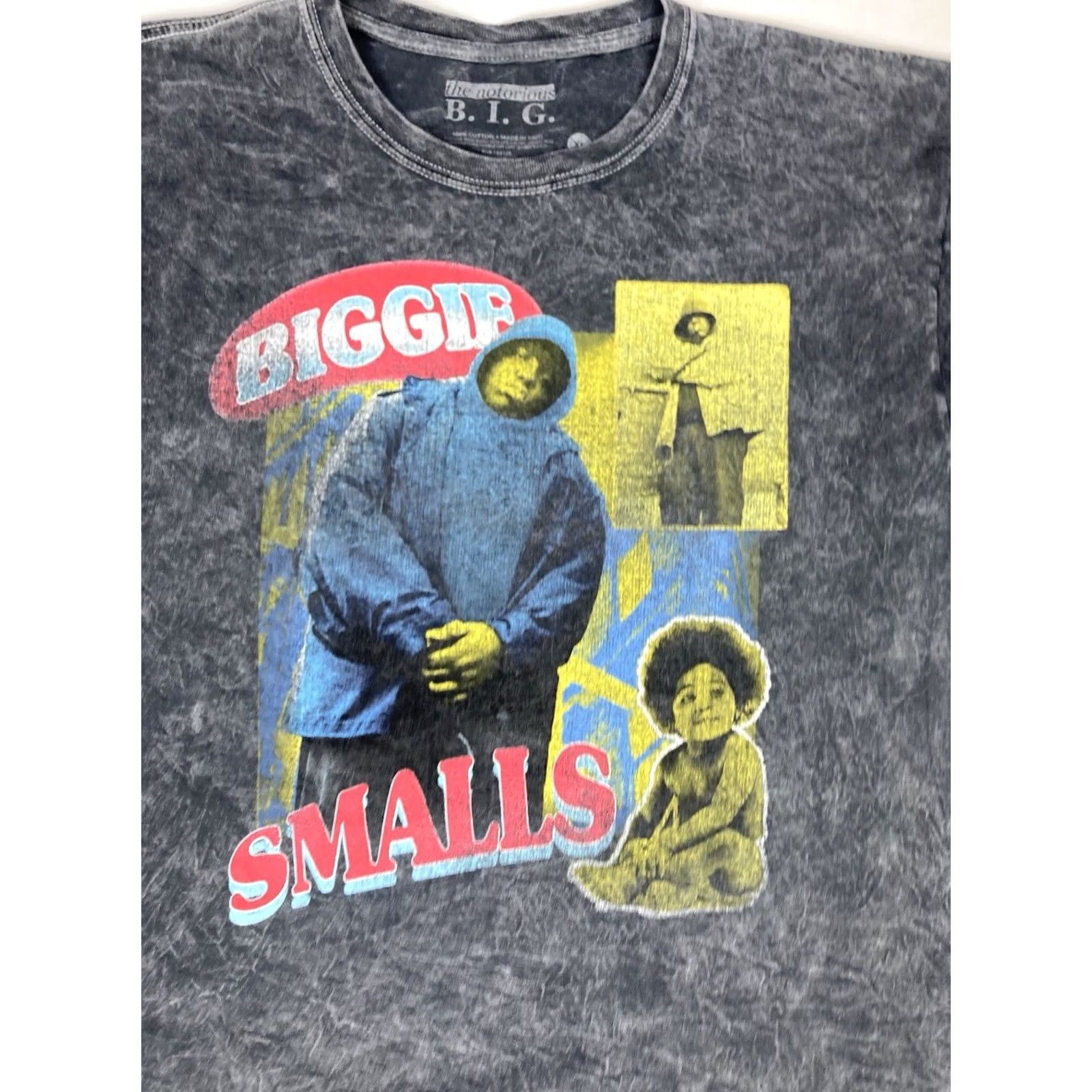 Vintage VINTAGE The Notorious BIG Biggie Graphic T-shirt Women XL Black Acid Wash Hip Hop Music Shirt Size XL / US 12-14 / IT 48-50 - 2 Thumbnail