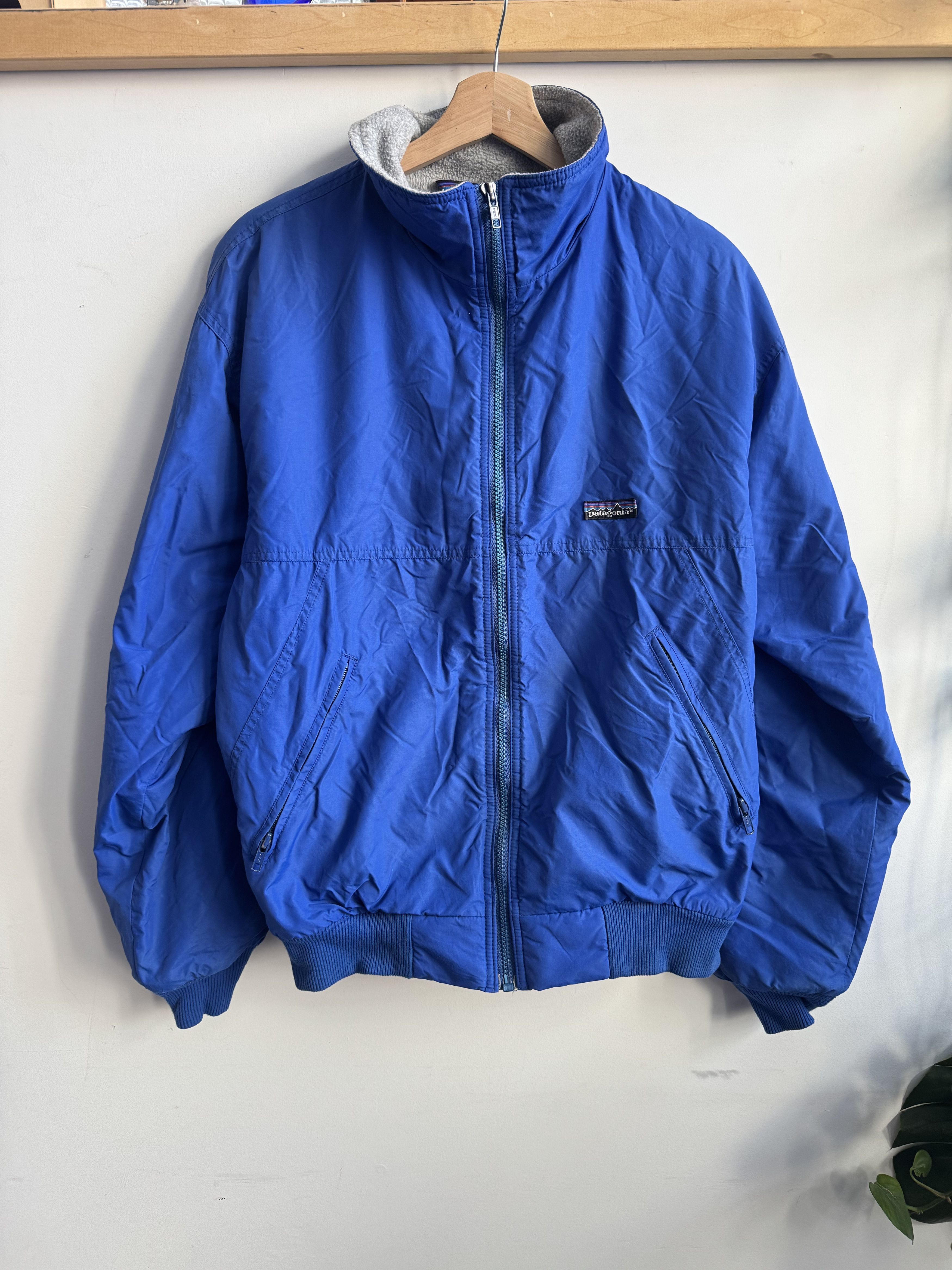 Patagonia 90s Patagonia Shelled Synchilla Fleece Jacket Size M Blue Size US M / EU 48-50 / 2 - 1 Thumbnail