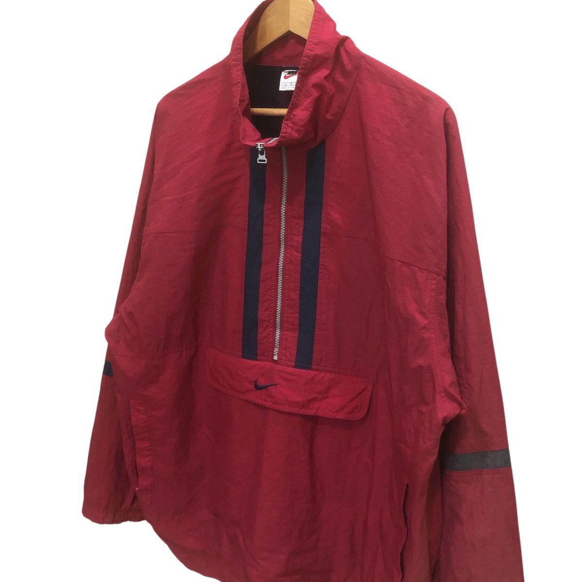 Nike × Vintage Vintage Nike Anorak half Zip Oversize Windbreaker Size US XL / EU 56 / 4 - 3 Thumbnail