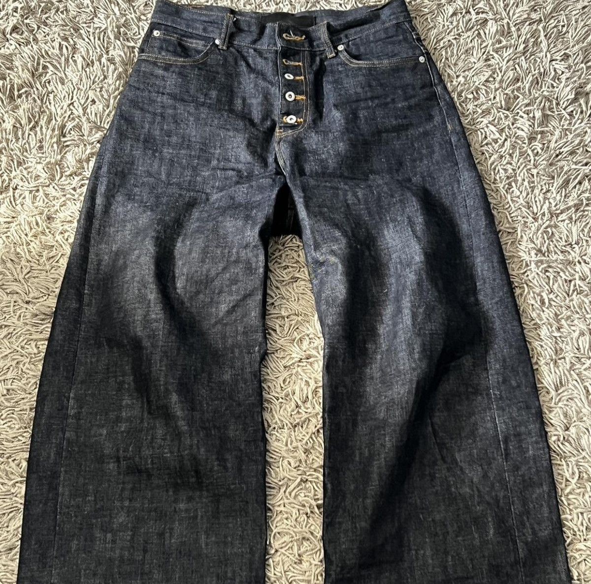 No Faith Studios nofaithstudios RAW japanese denim Loose Fit Blue