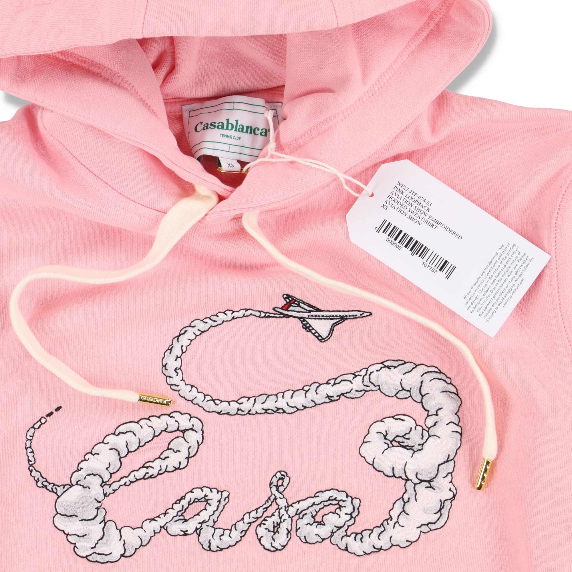 Casablanca Pink Embroidered Aviation Show Hoodie Size US XS / EU 42 / 0 - 5 Thumbnail