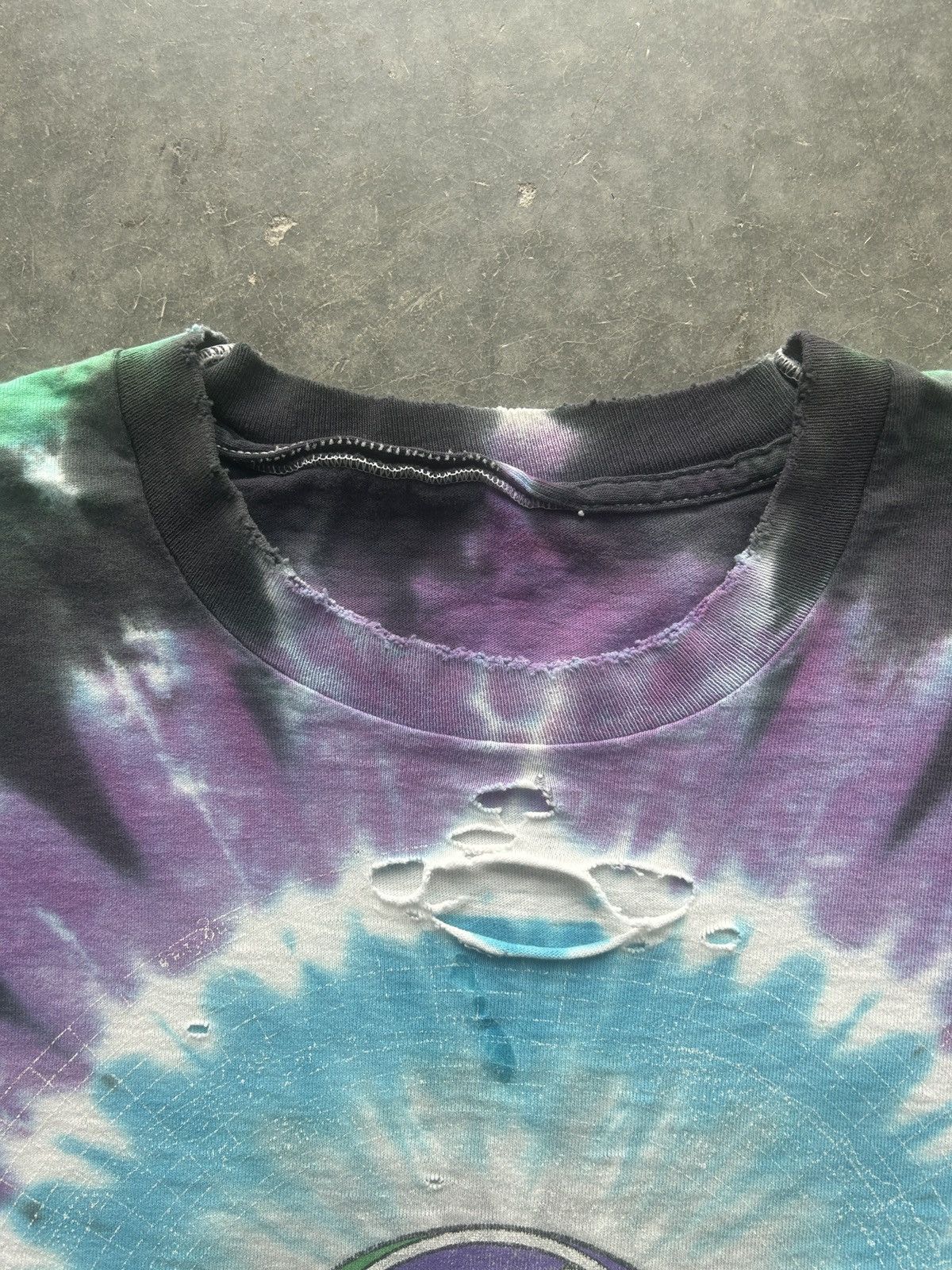 Band Tees × Vintage Vintage 90s Grateful Dead Graphic Tee Thrashed Size US XL / EU 56 / 4 - 9 Thumbnail