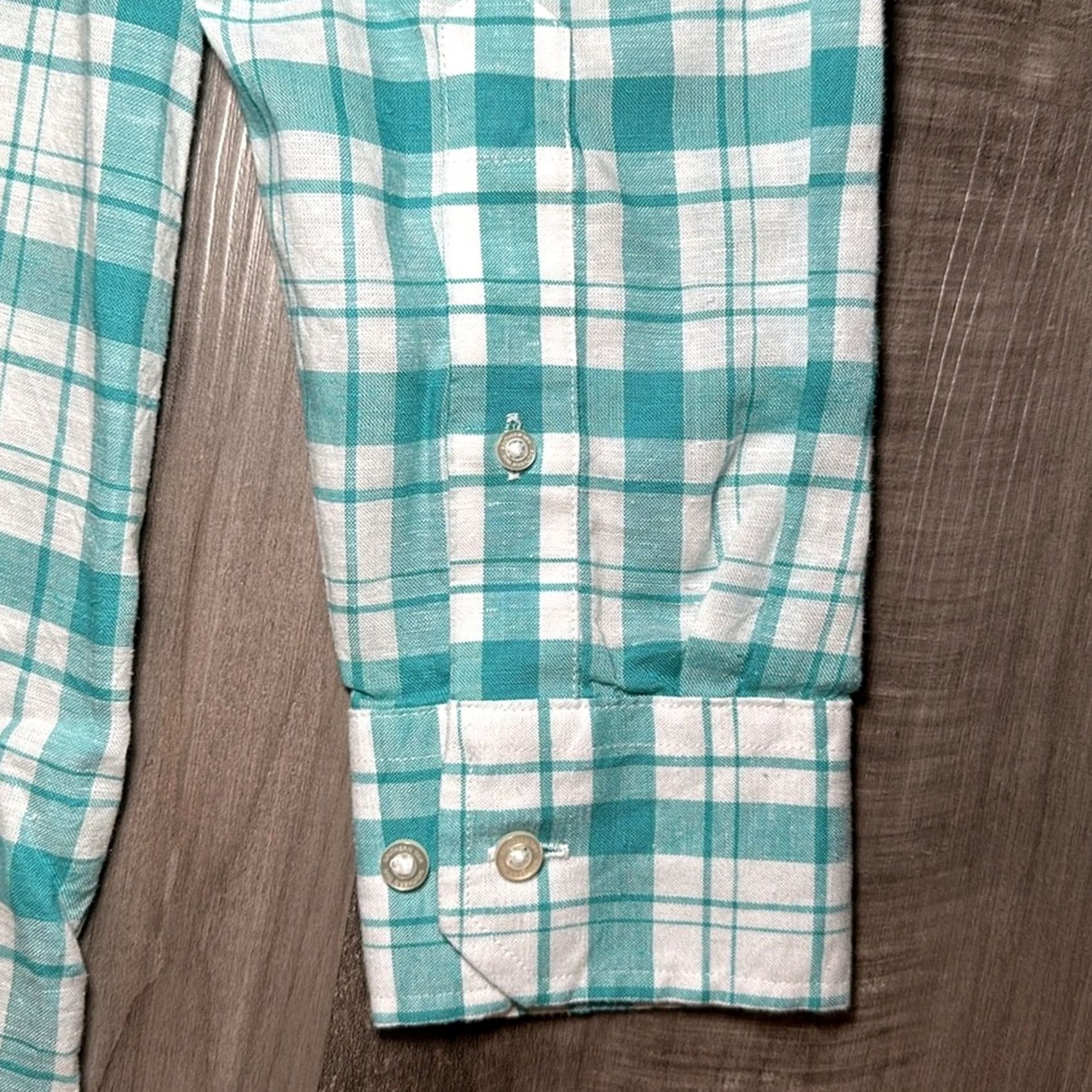 Southern Tide VINTAGE Southern Tide Hemp Blend Headland Moultrie Long Sleeve Button Down M Green Mens Medium Size US M / EU 48-50 / 2 - 4 Thumbnail
