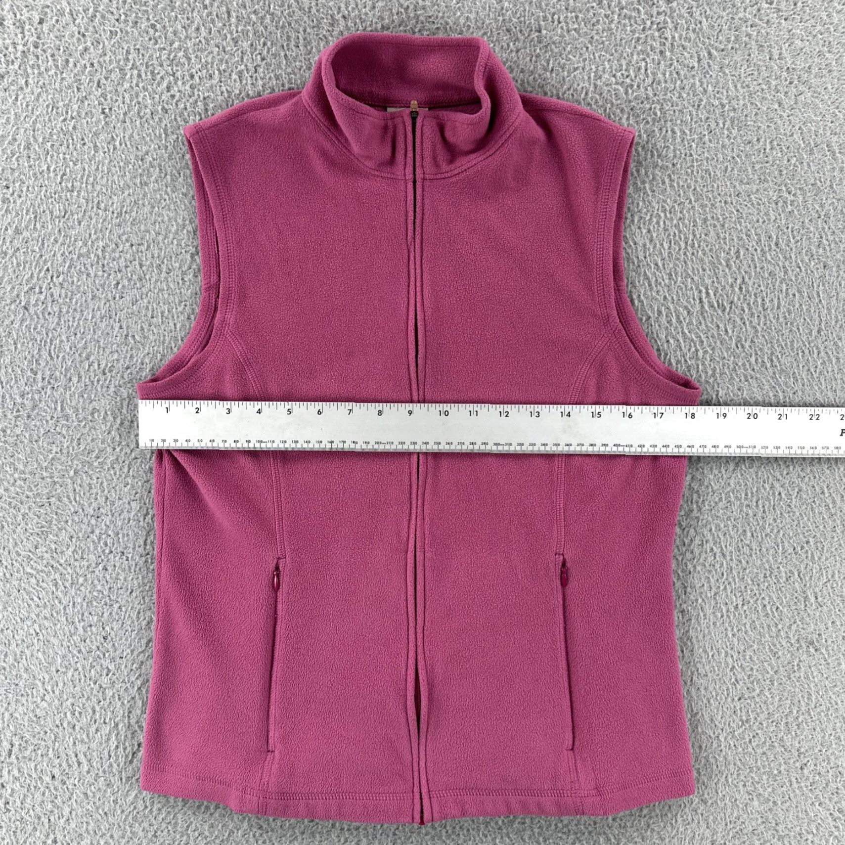Vintage L.L. Bean Women’s Small Reg Pink Full Zip Fleece Vest Shirt Size S / US 4 / IT 40 - 7 Thumbnail