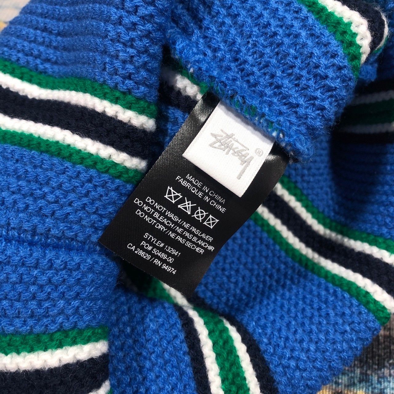 Stussy × Vintage Stussy Vertical Stripe Cuff Beanie Size ONE SIZE - 4 Thumbnail