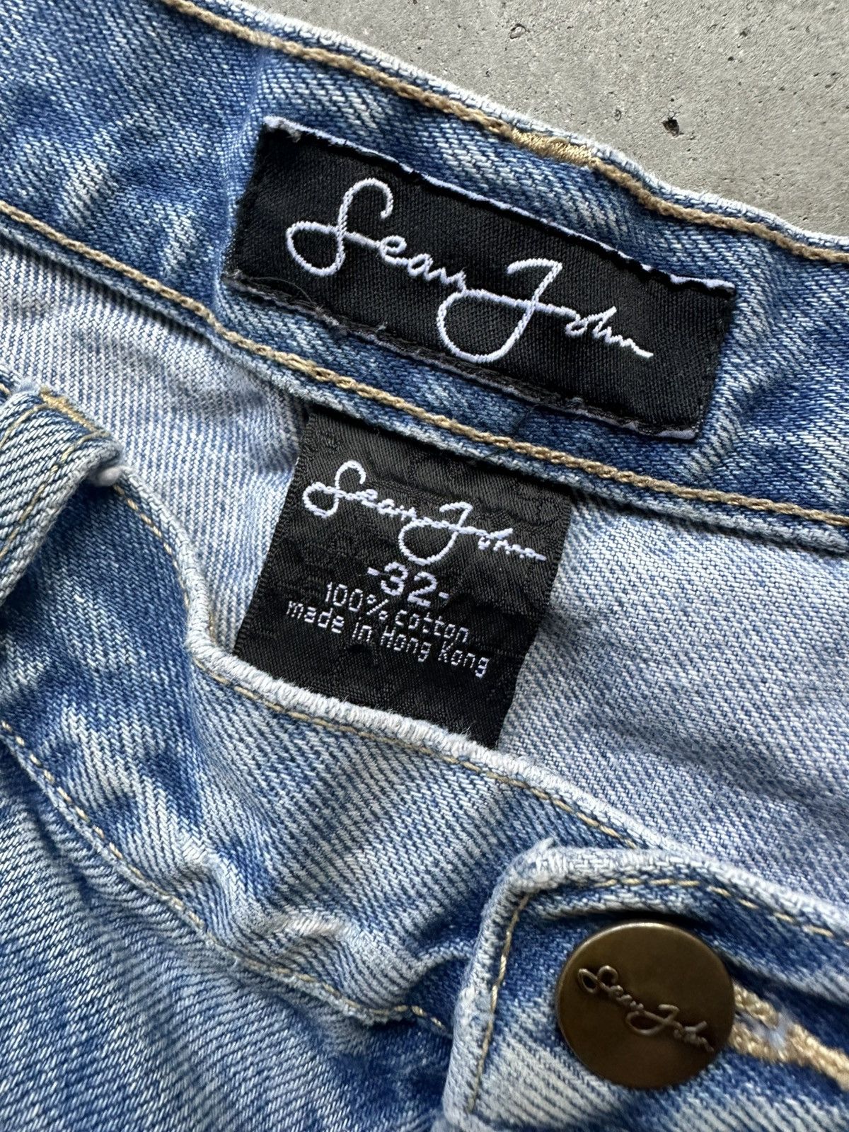 Sean John SEAN JOHN Y2K BAGGY LOOSE CARPENTER DENIM JEANS Size US 32 / EU 48 - 4 Thumbnail