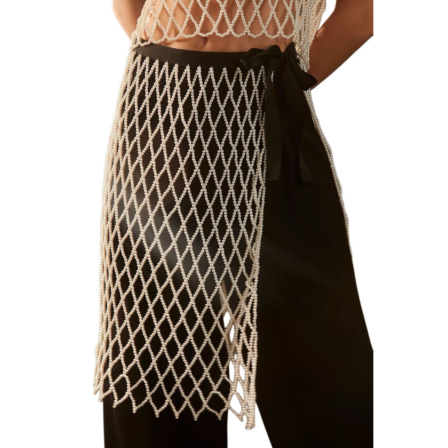 Anthropologie NWT Anthropologie Current Air Pearl Layered Skirt Size 28" / US 6 / IT 42 - 2 Thumbnail