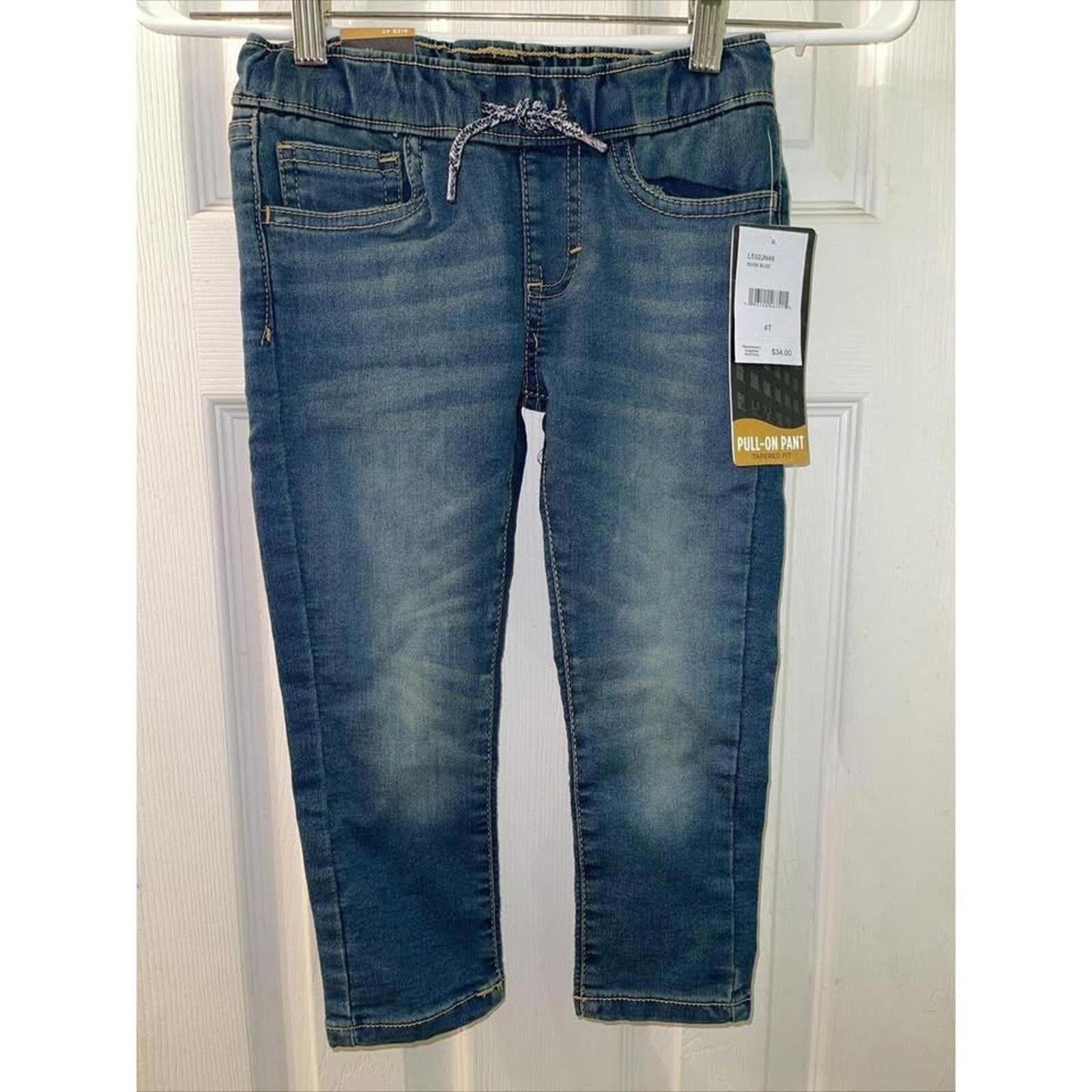 Other Lee Kids Dusk Blue Pull-On Pants - Tapered Fit, Size 4T Size ONE SIZE - 1 Thumbnail