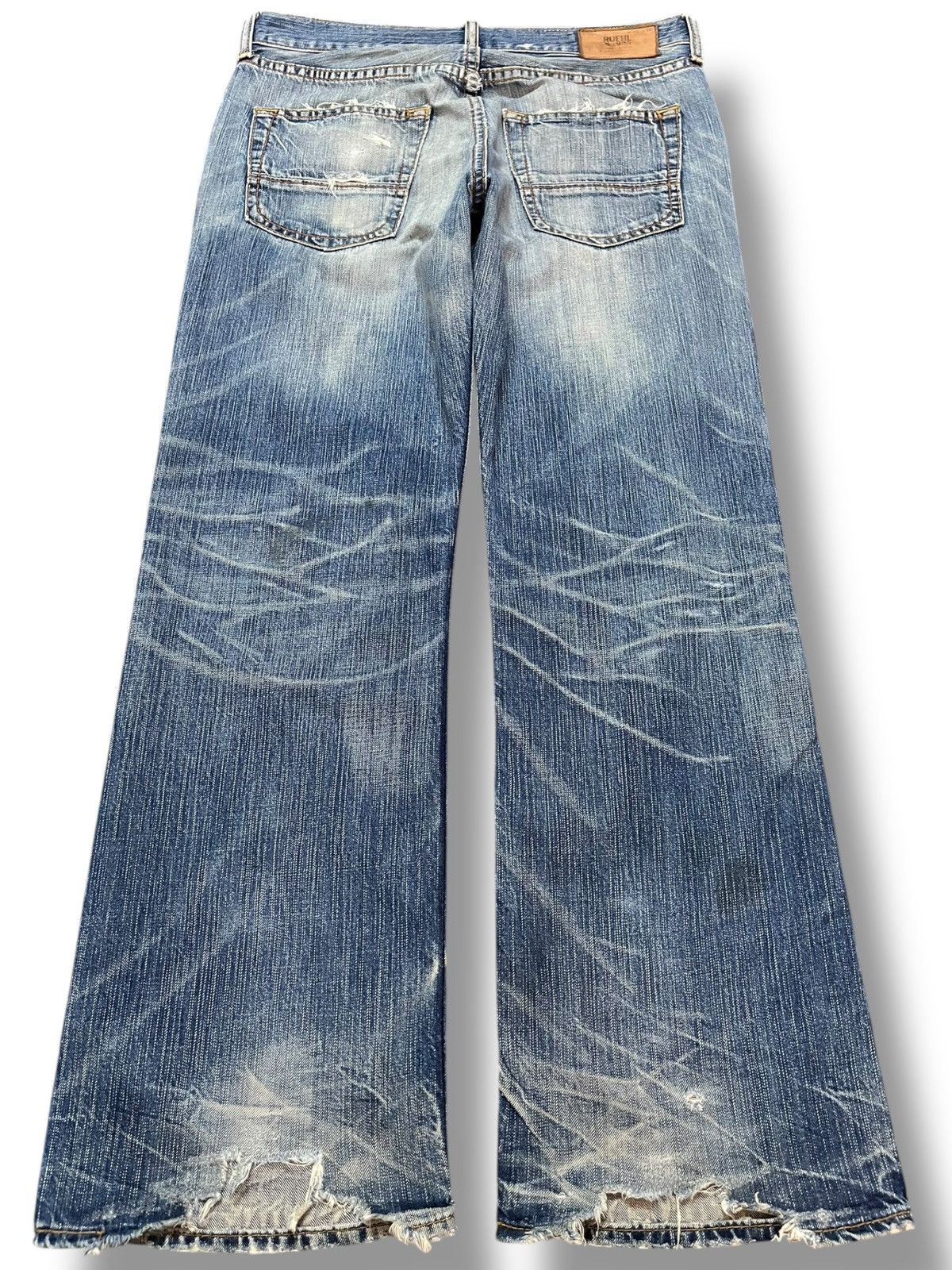 Ruehl No. 925 Vintage Ruehl No.925 Low Rise Bootcut Ripped Denim Size US 34 / EU 50 - 5 Thumbnail