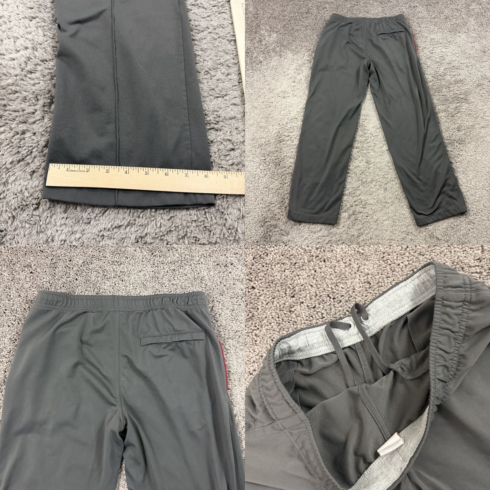 Nike Nike Sweatpants Mens S Gray Fleece Drawstring Pockets Breathable Sports Style Size US 31 - 8 Thumbnail