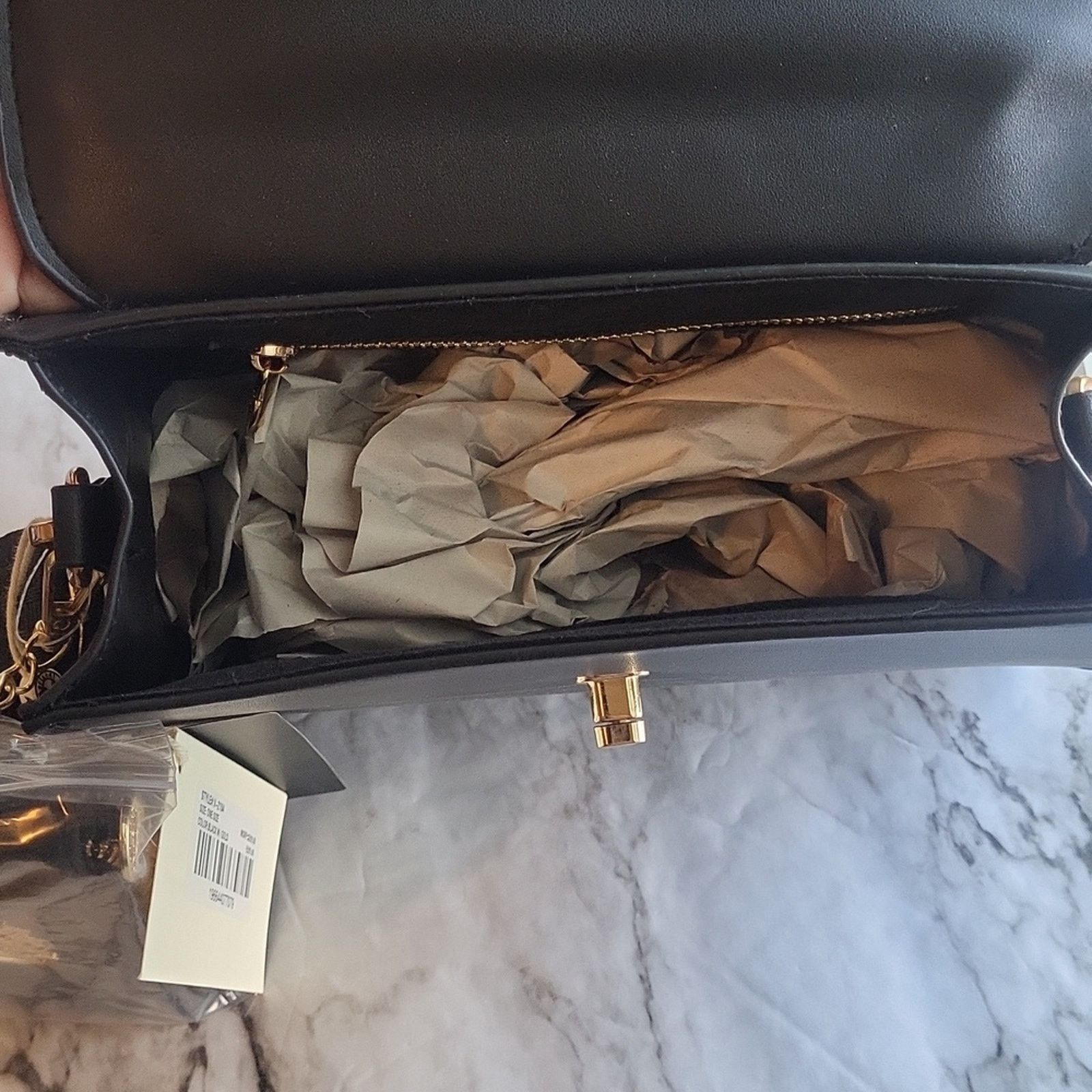 Valentino Valentino Orlandi Black Vegan Leather Handbag Size ONE SIZE - 10 Thumbnail