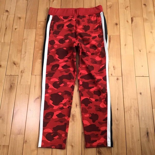 Bape BAPE Red camo sweat pants a bathing ape ★size L Size US 34 / EU 50 - 2 Thumbnail