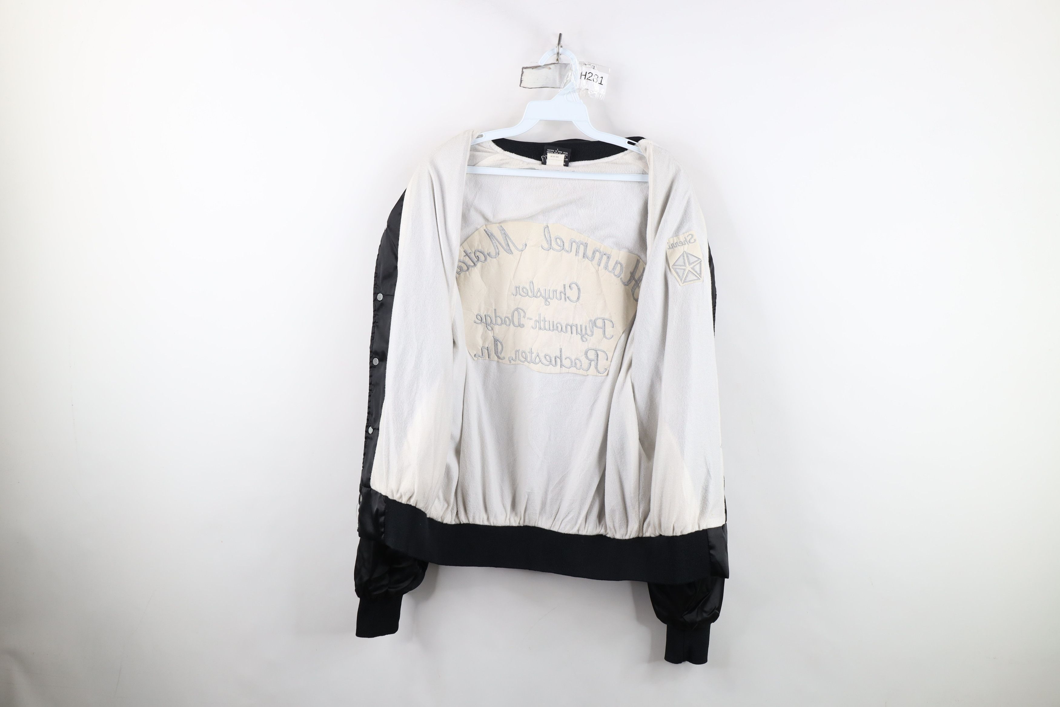 Vintage Vintage 80s Chrysler Hammel Motors Satin Bomber Jacket USA Size L / US 10 / IT 46 - 11 Thumbnail