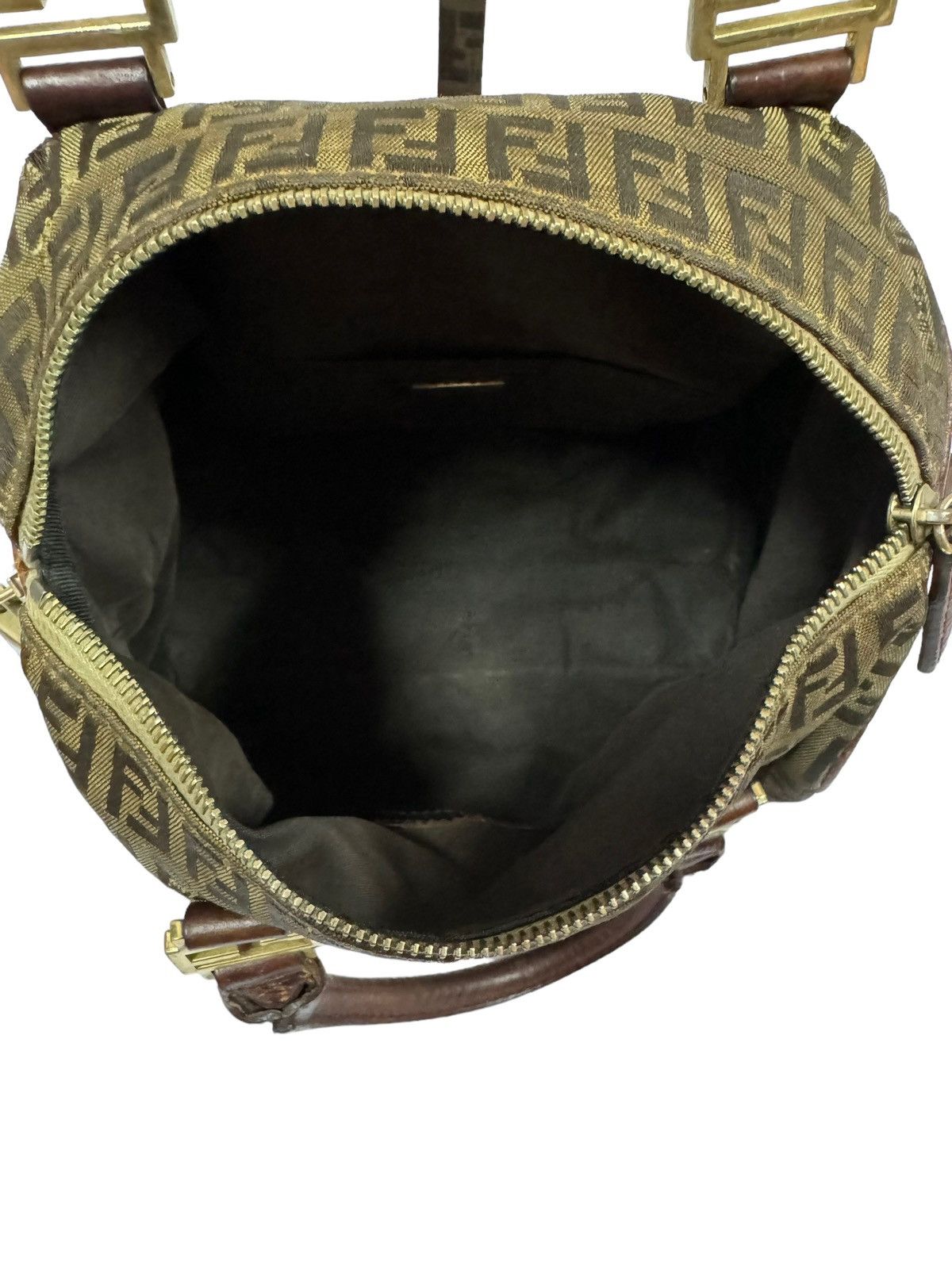 Fendi Authentic🔥Fendi Zucca Zucchino FF Logo Boston Tote Bag Size ONE SIZE - 19 Thumbnail