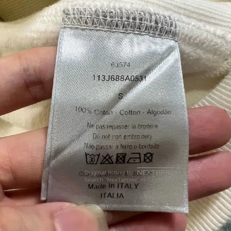 Dior Dior White Men's Hoodie with Logo . Size US S / EU 44-46 / 1 - 4 Thumbnail