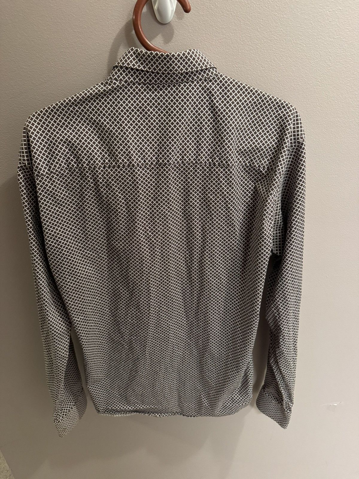 Z Zegna Z Zegna Geometric Dress Shirt Size IV/L Size US L / EU 52-54 / 3 - 2 Thumbnail