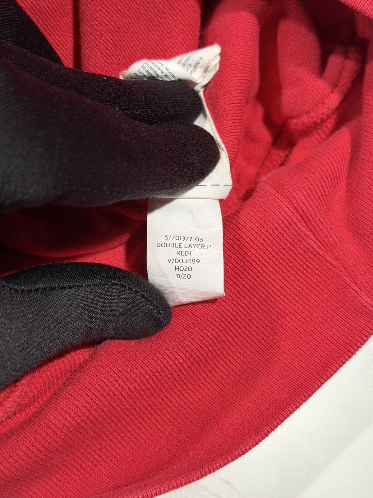 Gap × Yeezy Yeezy Gap Kanye West Ye Red Double Layered Perfect Hoodie M Size US M / EU 48-50 / 2 - 14 Thumbnail