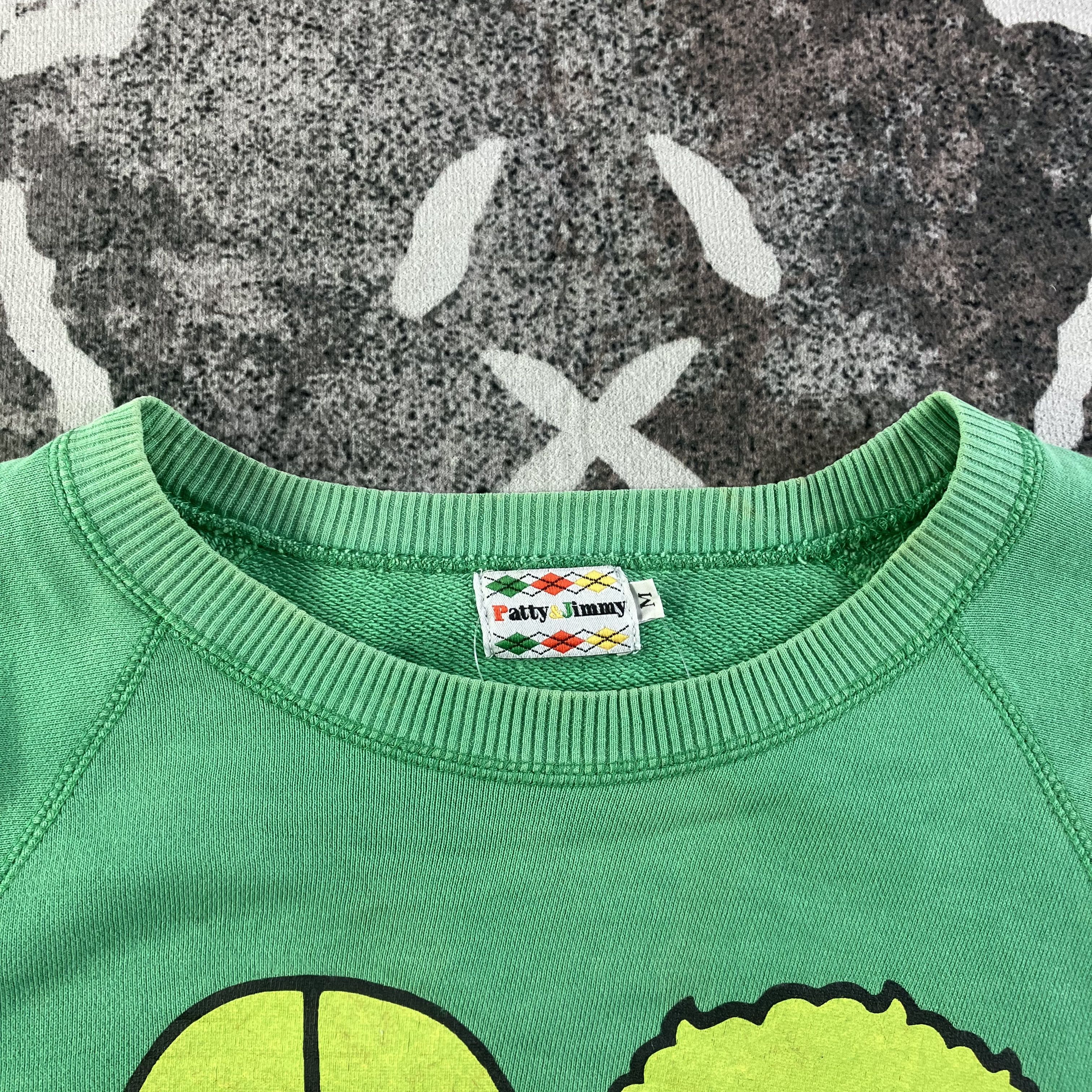 Vintage Patty & Jimmy Faded Green Sweatshirt F360 Size US M / EU 48-50 / 2 - 6 Thumbnail