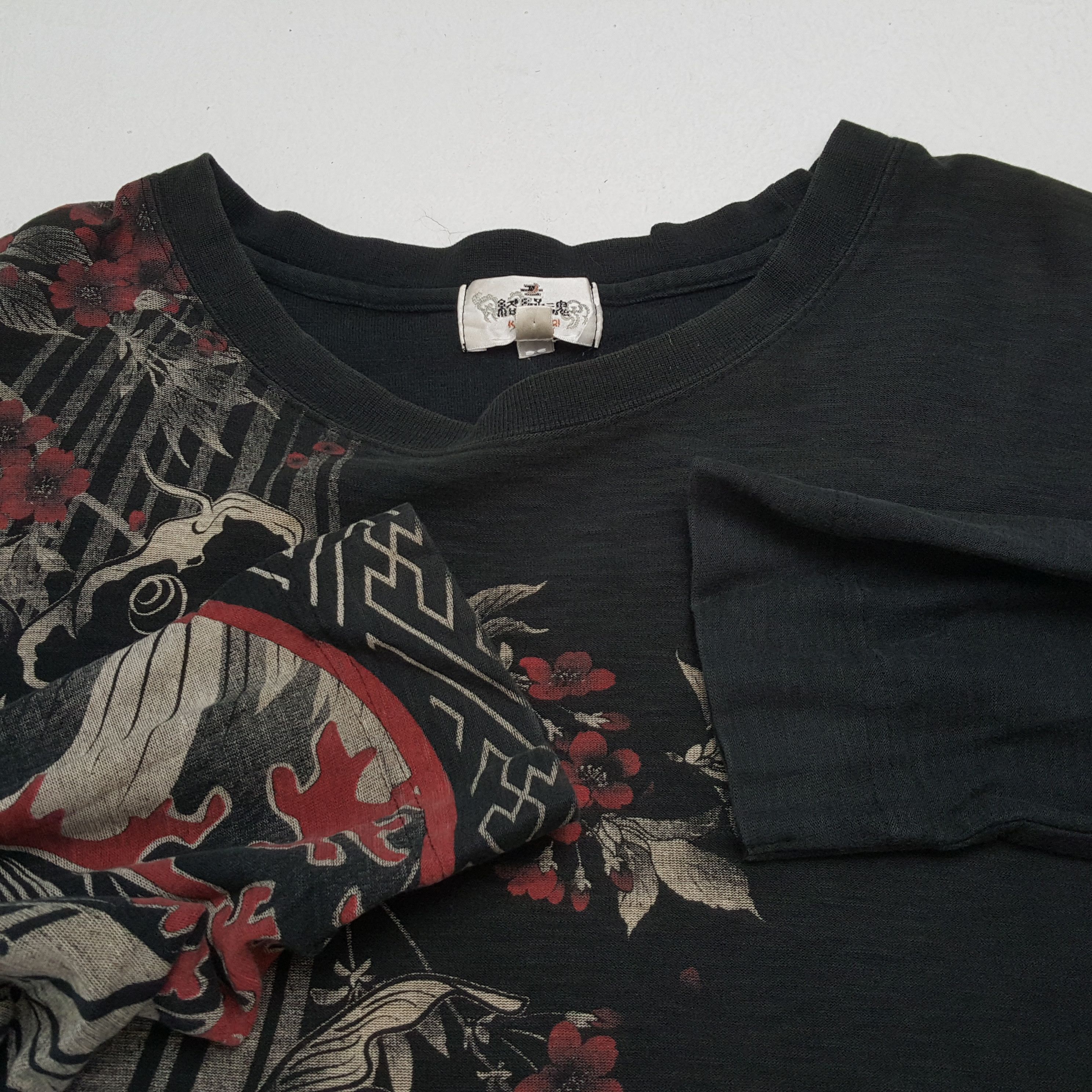 Japanese Brand KARAKURI TAMASHI Japanese Fashion Style Tshirt Size US XL / EU 56 / 4 - 9 Thumbnail