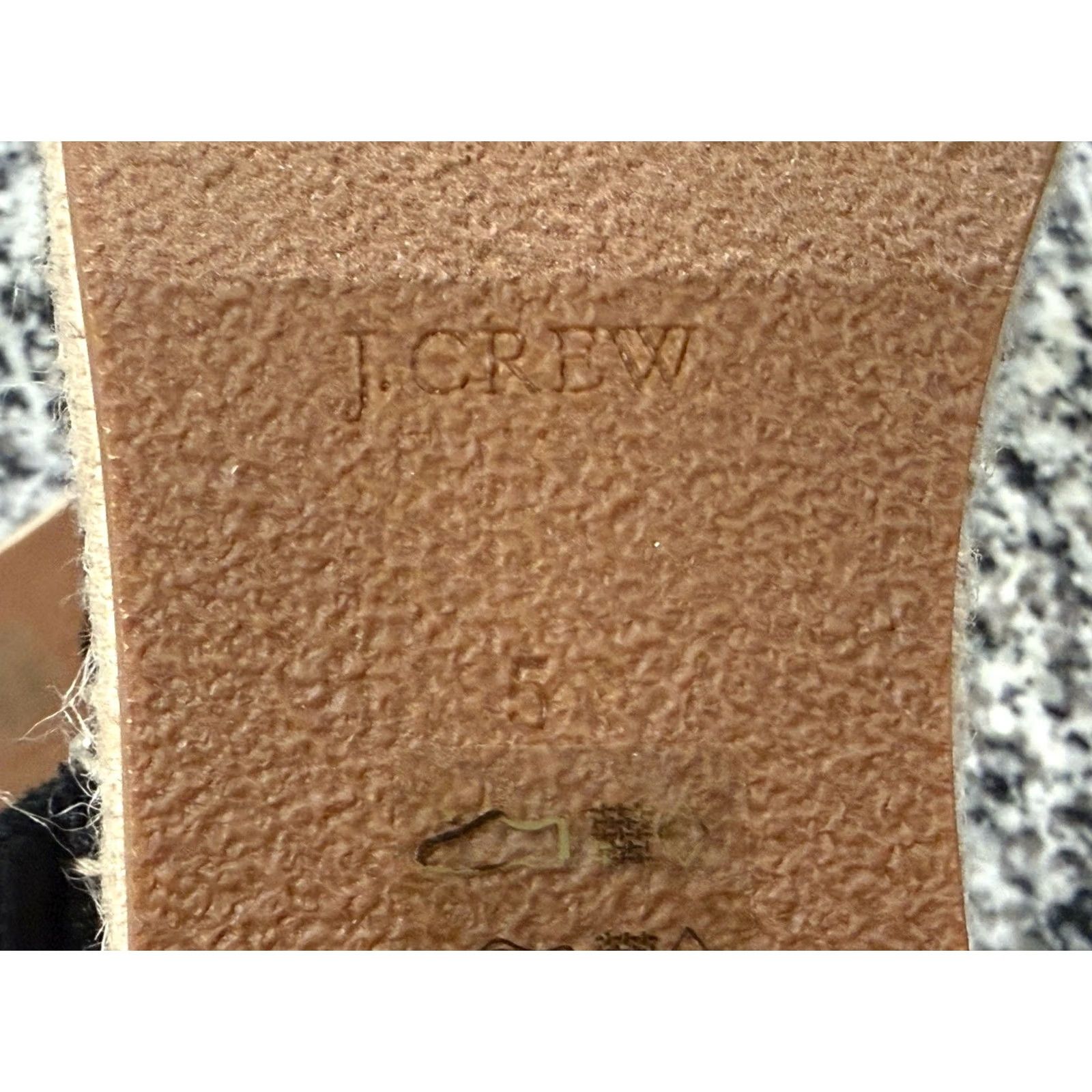 J.Crew NWOB J.CREW Mary Jane ESPADRILLES Flat SHOE Black 5 Womens Linen Buckle Pearl Strap Women's Mary Jane Shoes Size US 5 / IT 35 - 5 Thumbnail