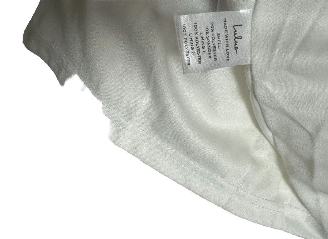 Lulus Lulus Sweetie White Lace Ruched Tie-Strap XS Midi Dress Size XS / US 0-2 / IT 36-38 - 11 Thumbnail