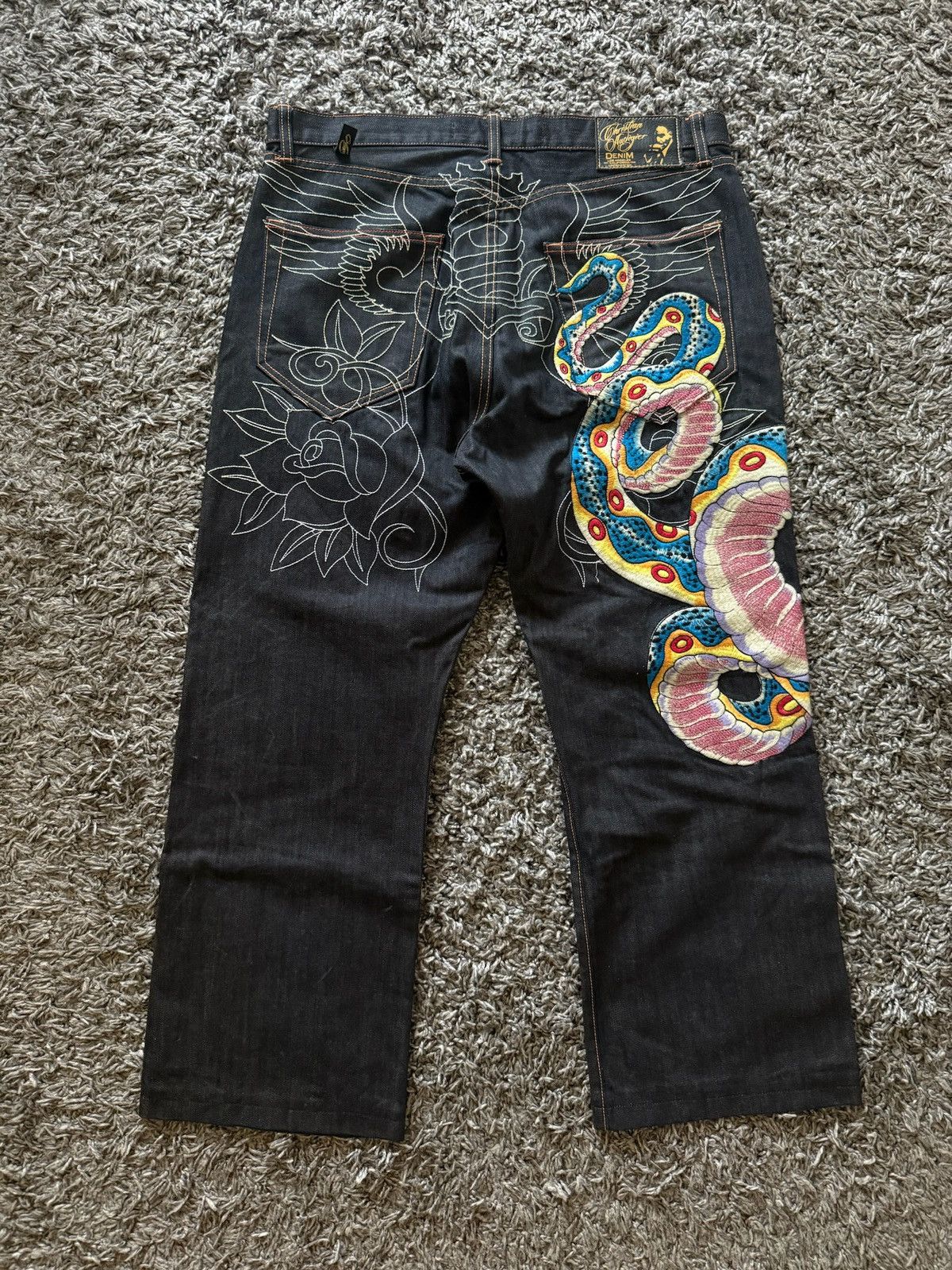 Christian Audigier Christian Audigier Snake Jeans Size US 38 / EU 54 - 3 Thumbnail