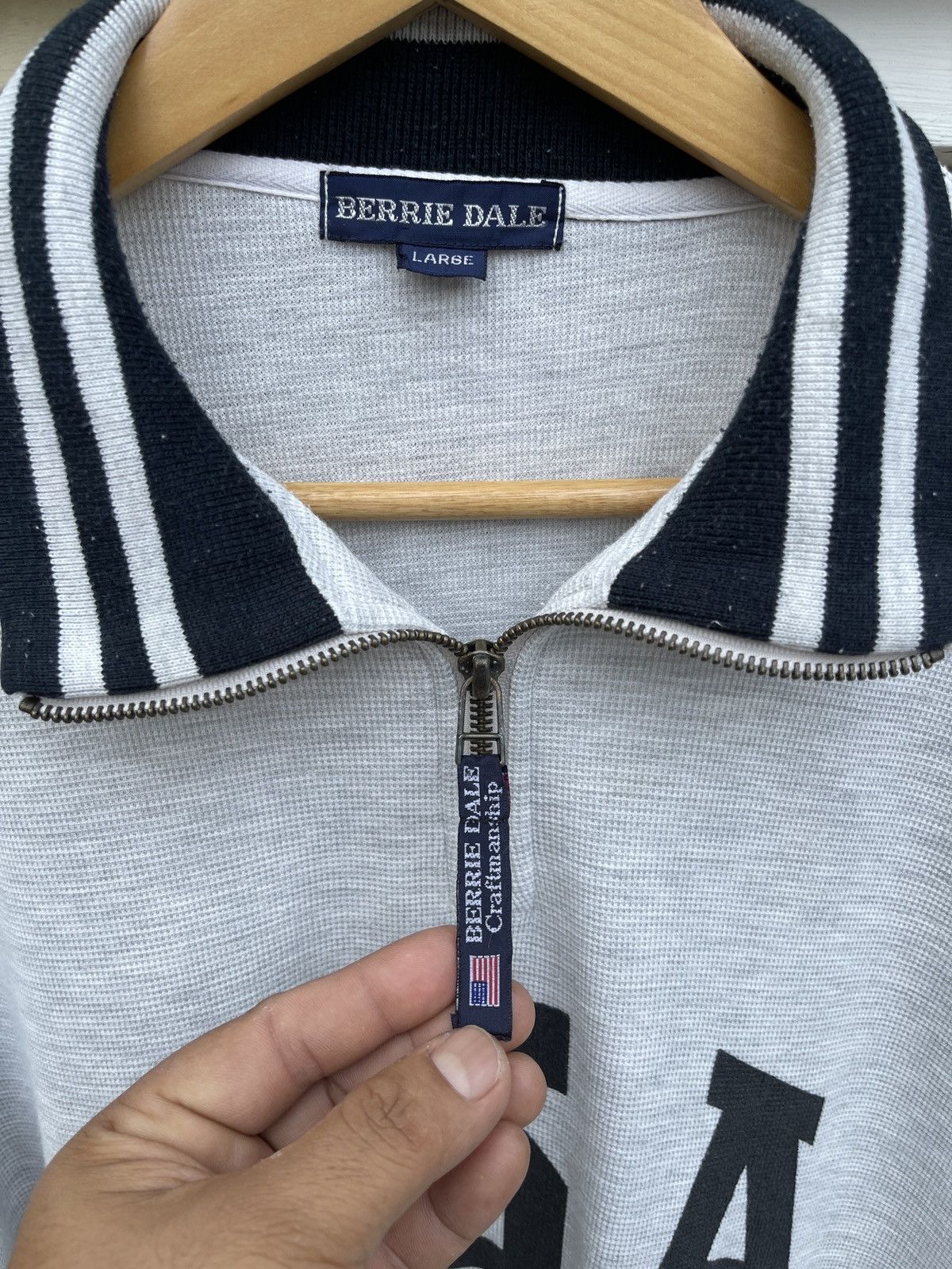 Polo Ralph Lauren Last Drop🔥Rare🔥Vintage USA Half Zipper Polo T-Shirt Size US L / EU 52-54 / 3 - 5 Thumbnail