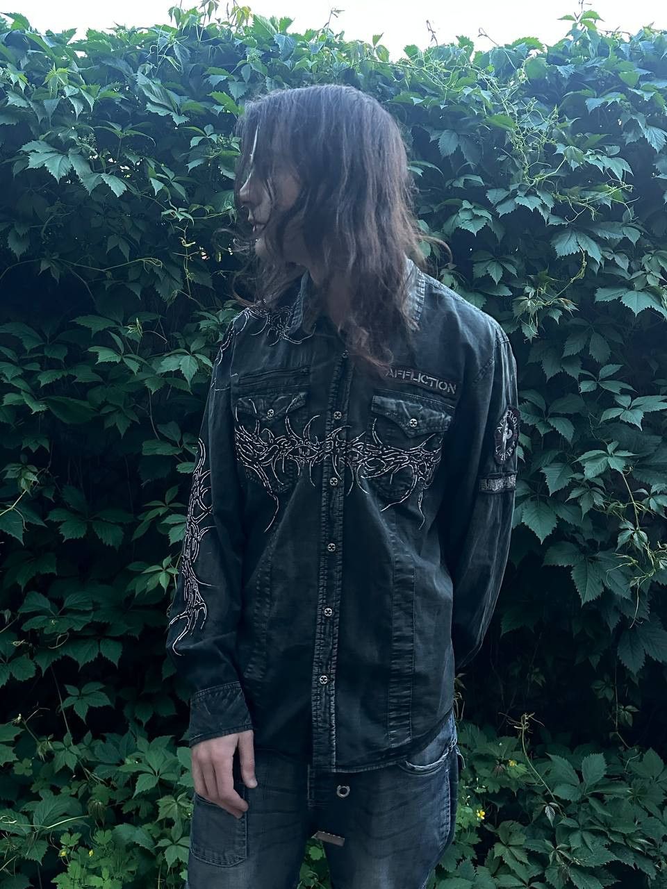 Affliction Affliction custom neotribal button up Size US XL / EU 56 / 4 - 1 Thumbnail