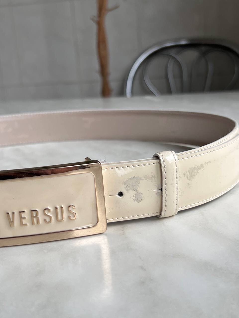 Versus Versace Versus Versace leather Buckle logo belt vintage Italy luxury Size ONE SIZE - 2 Thumbnail