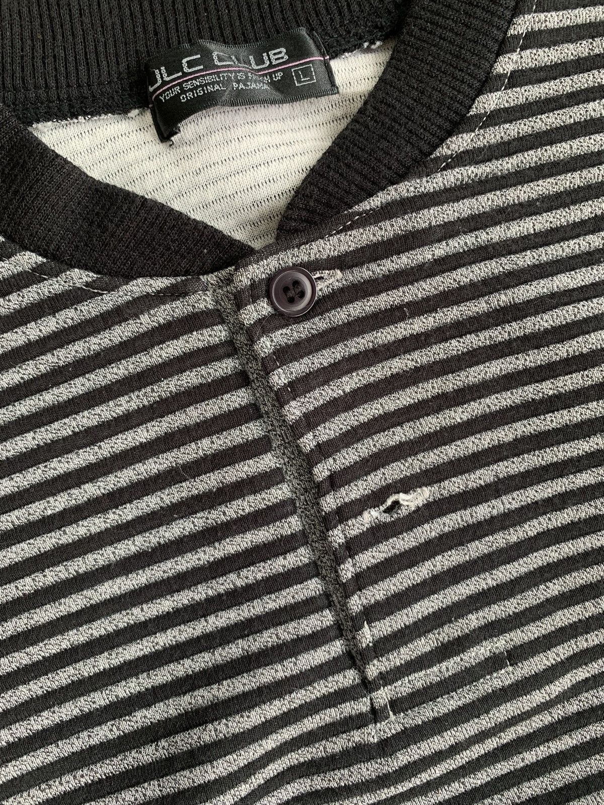 Le Grande Bleu (L.G.B.) Y2K JLC CLUB STRIPE JAPANESE SWEATSHIRT IFSIX LGB STYLE Size US L / EU 52-54 / 3 - 11 Thumbnail