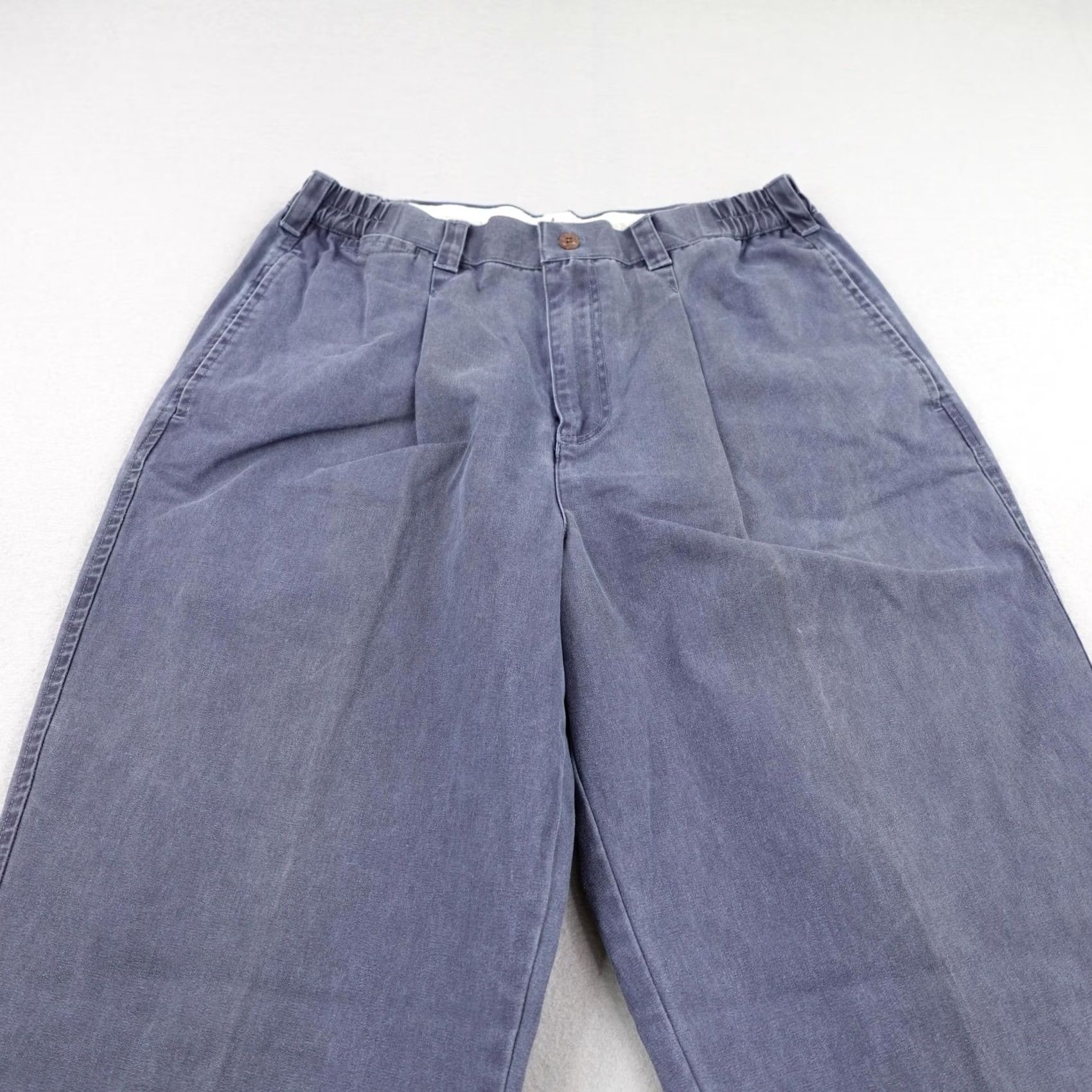 The Territory Ahead VINTAGE Territory Ahead Pants Medium Blue Relaxed Fit Pleated Baggy Trousers Men Size US 31 - 2 Thumbnail