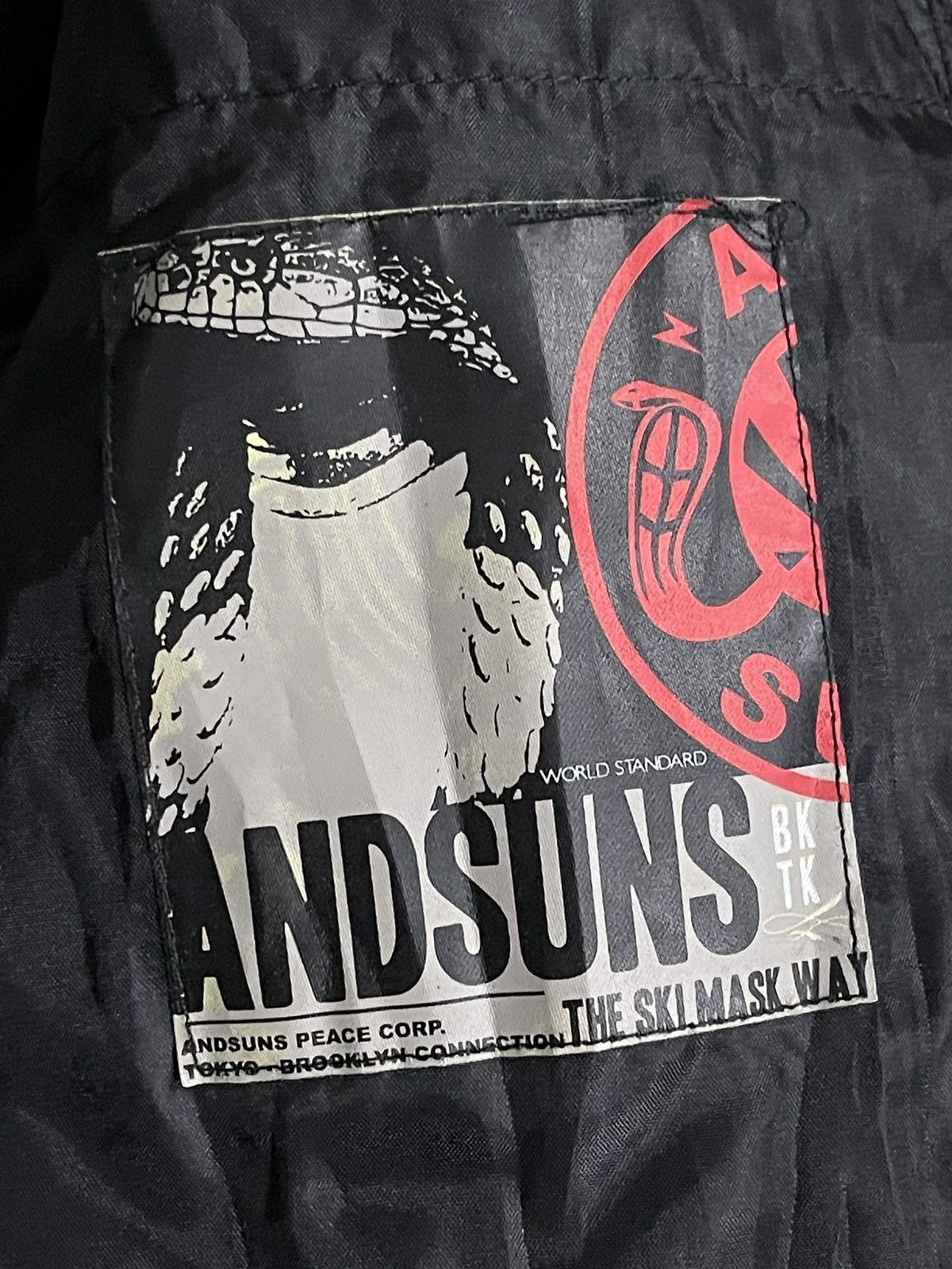 Japanese Brand AND SUNS SKULS FULLPRINT HOODIE JACKET Size US L / EU 52-54 / 3 - 16 Thumbnail