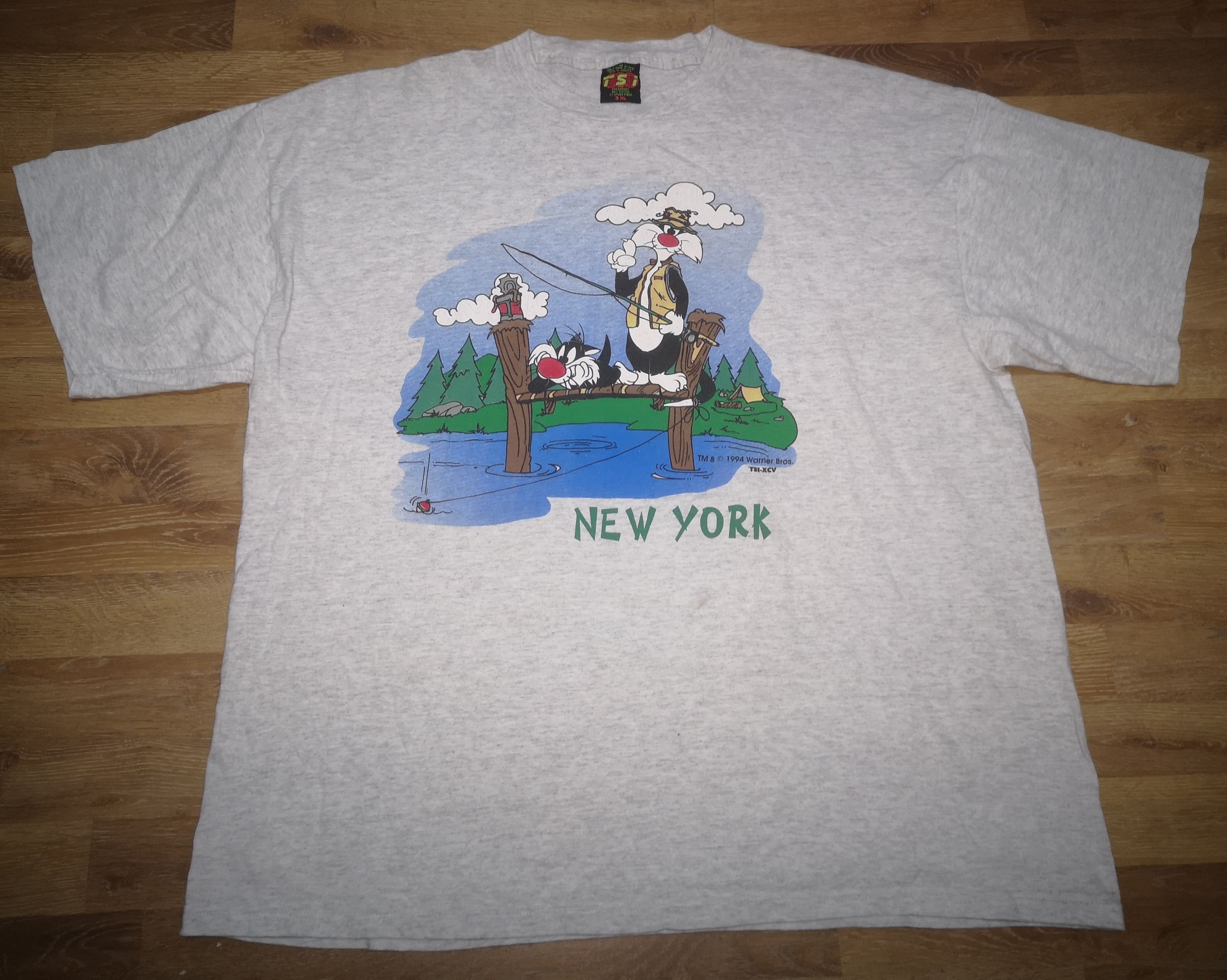 Cartoon Network × Vintage × Warner Bros Vintage 90s Looney Tunes Sylvester The Cat Warner Bros Shirt Size US XXL / EU 58 / 5 - 1 Thumbnail