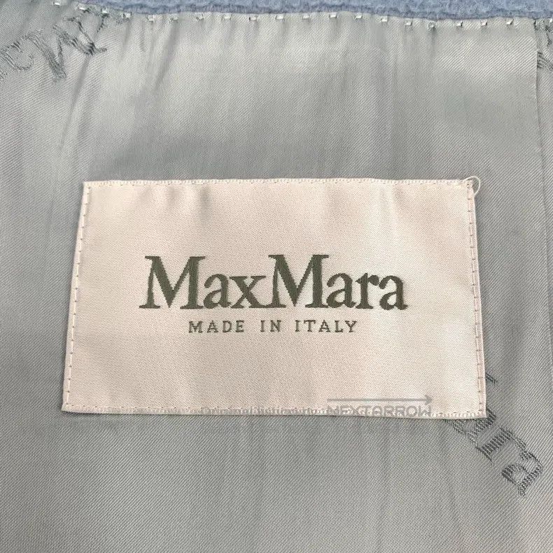 Max Mara Max Mara Blue Camel Hair Hooded Belted Long-Sleeve Coat Size XXS / US 00 / IT 34 - 5 Thumbnail