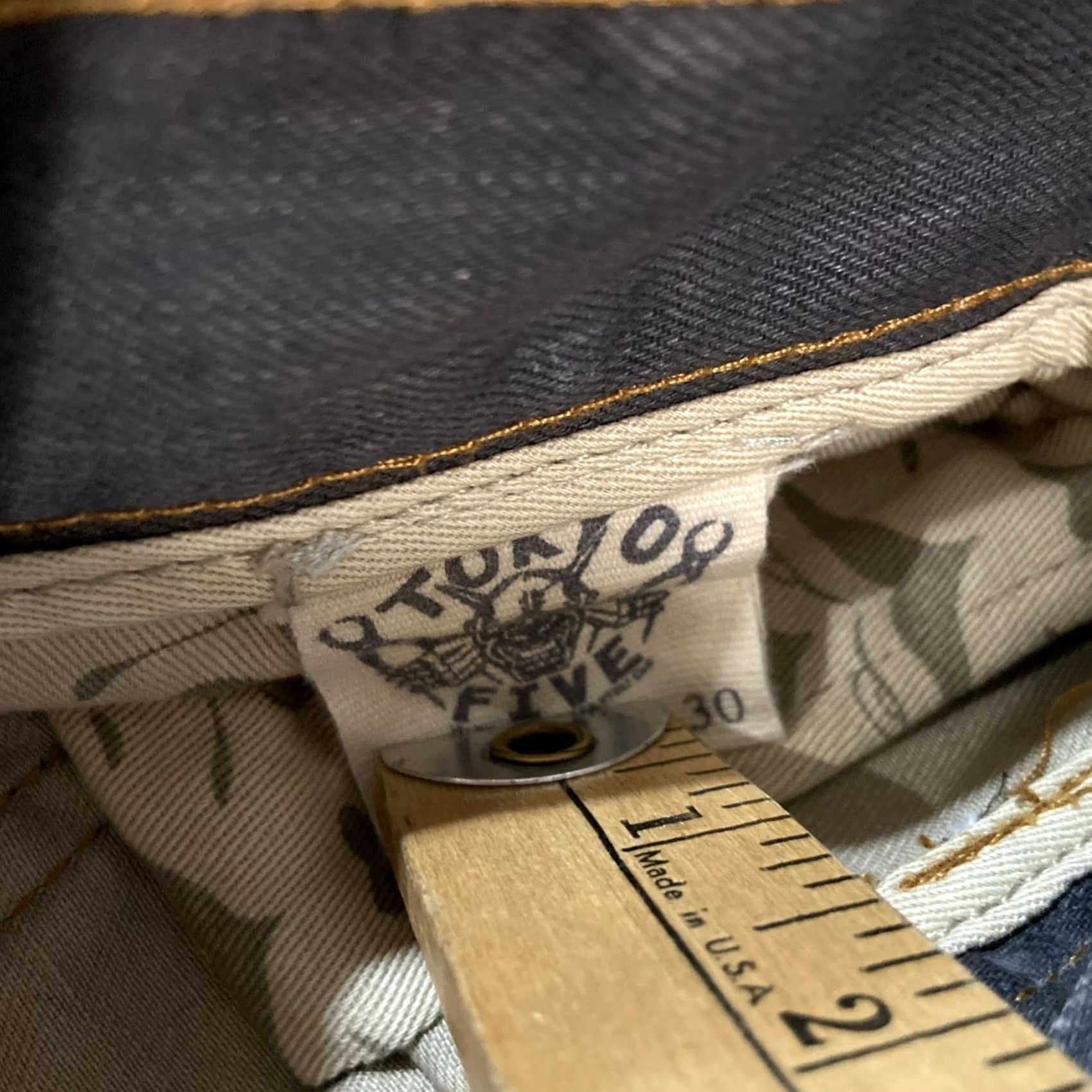 Vintage TOKYO FIVE Jeans 5-Pocket Distressed Dark Wash Regular Straight Fit Mens 30 Gray Size US 30 / EU 46 - 3 Thumbnail