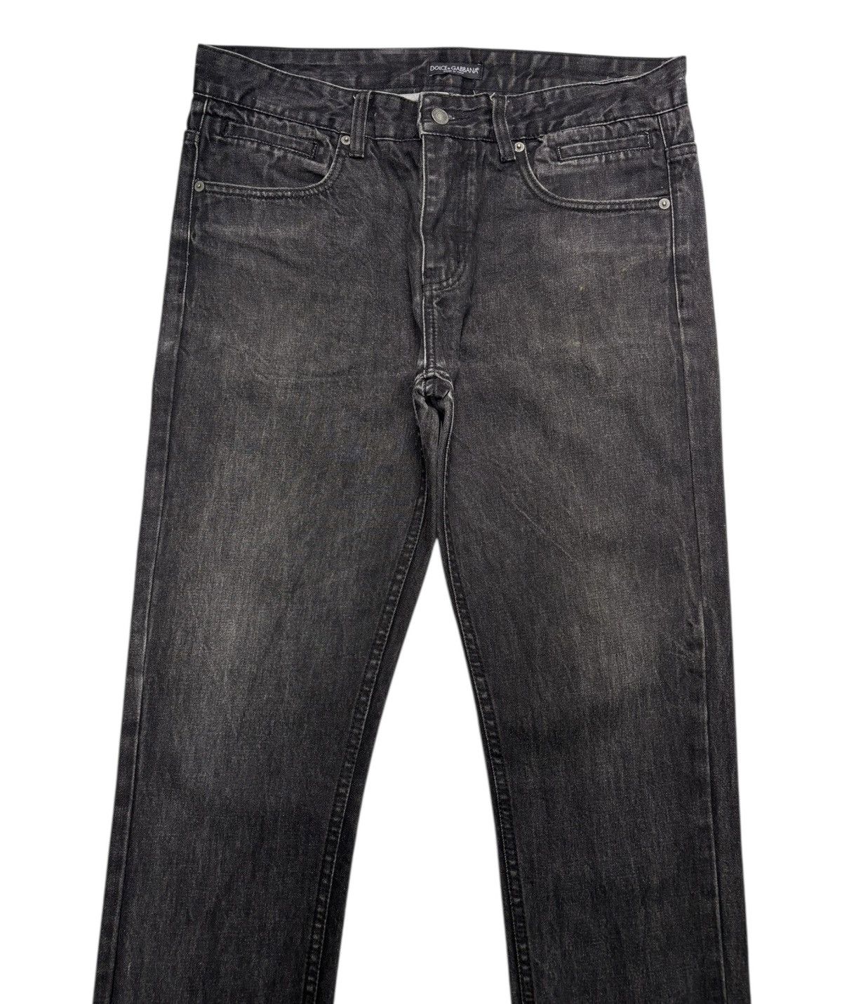 Dolce & Gabbana 🔥DOLCE & GABBANA SUPER BLACK DISTRESSED DENIM JEANS Size US 34 / EU 50 - 3 Thumbnail