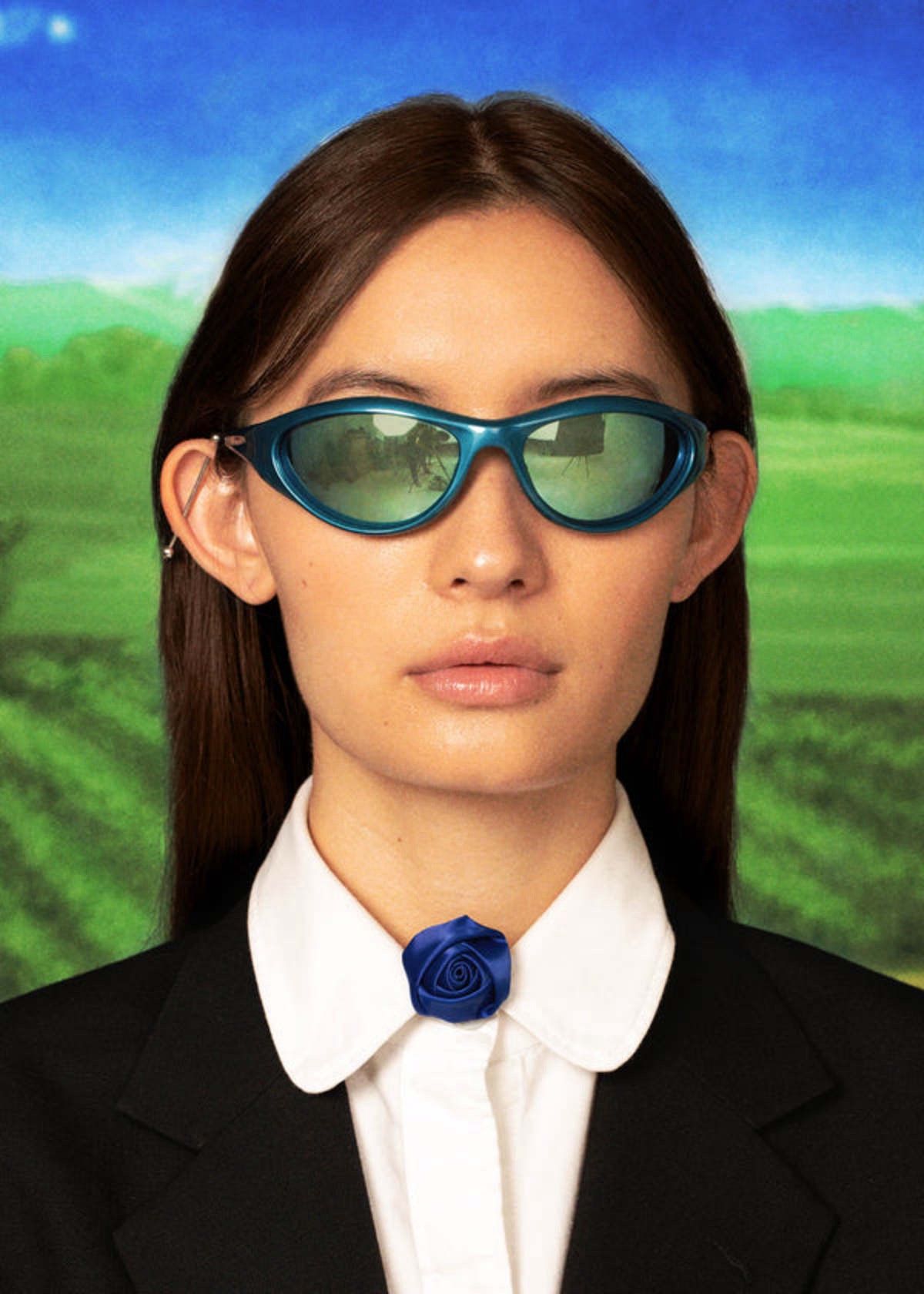 Bonnie Clyde Bonnie Clyde Blue Angel Sunglases Size ONE SIZE - 2 Thumbnail