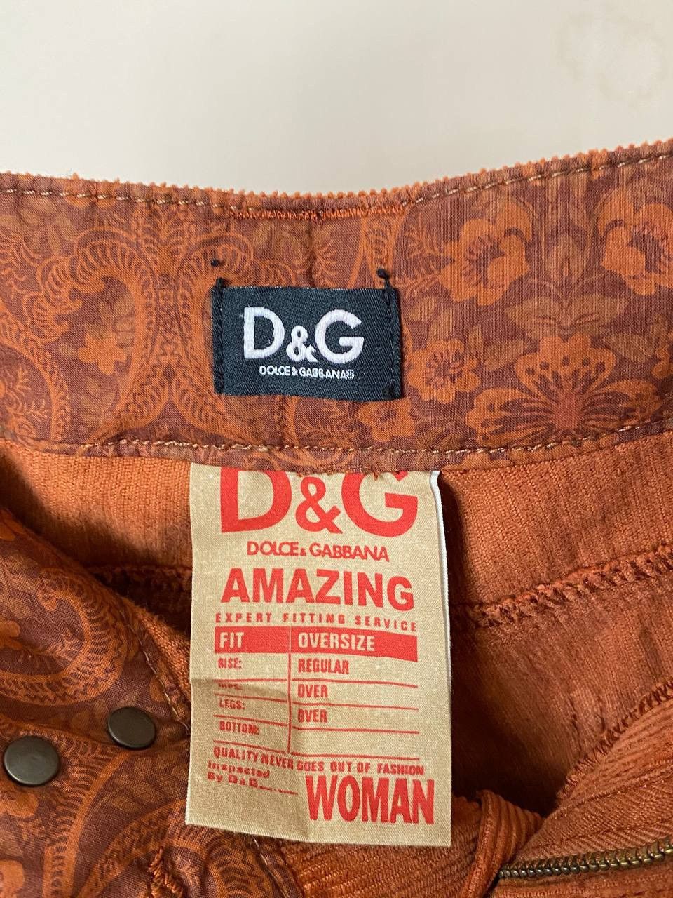 Dolce & Gabbana Dolce & Gabbana Jeans Big Logo Velvet Size 25" / US 0 / IT 36 - 9 Thumbnail
