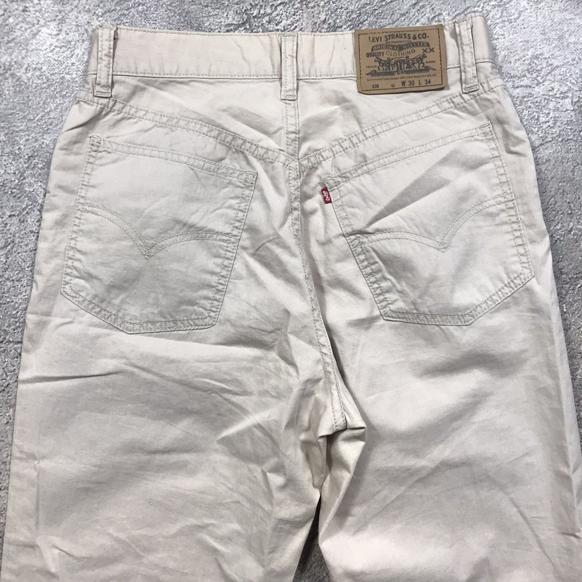 Vintage Vintage 90s Levis Baggy Cargo Pants Distressed Workwear 30 Size US 30 / EU 46 - 5 Thumbnail
