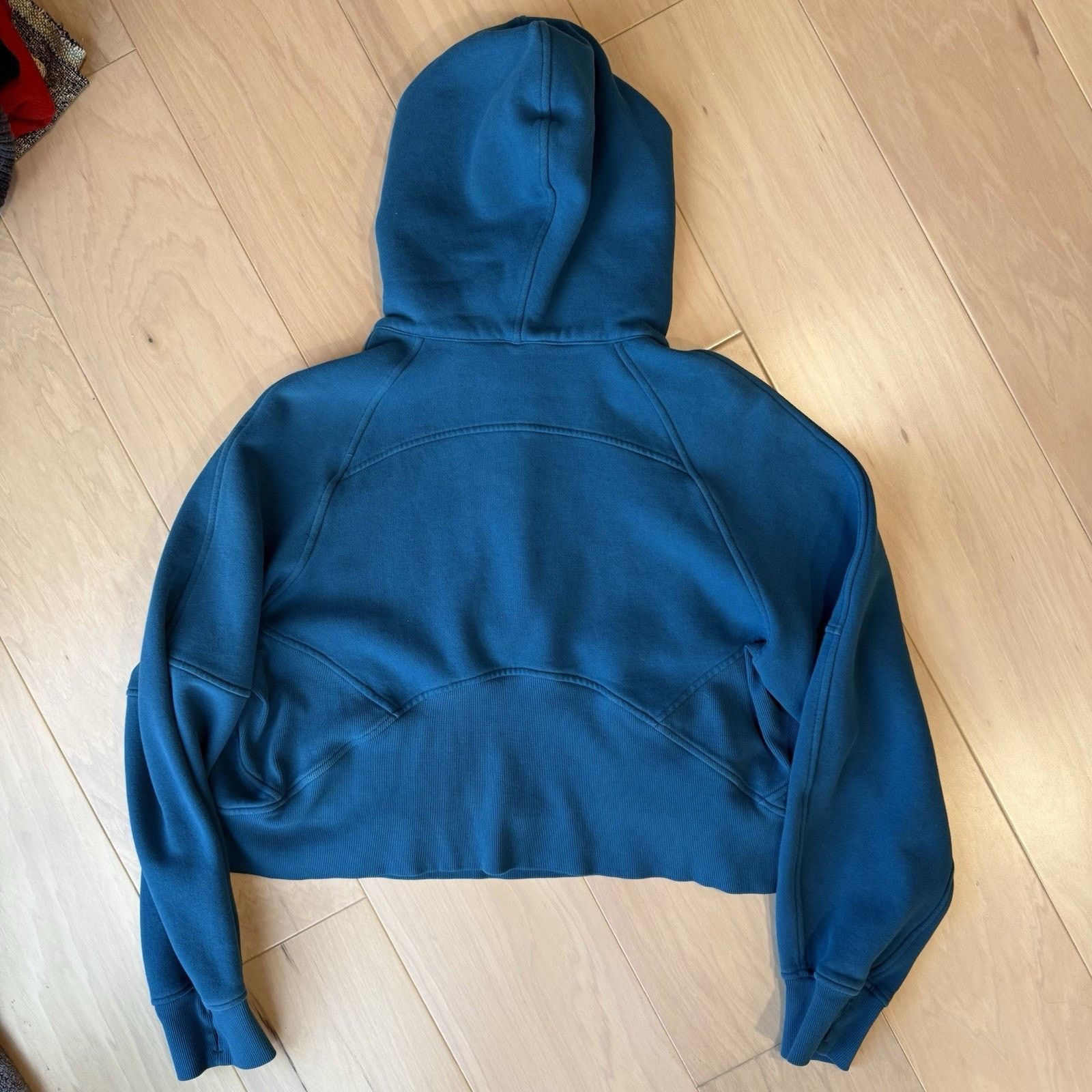 Lululemon Lululemon Scuba Half Zip Hoodie M/L Blue Hooded Fleece Size M / US 6-8 / IT 42-44 - 8 Thumbnail