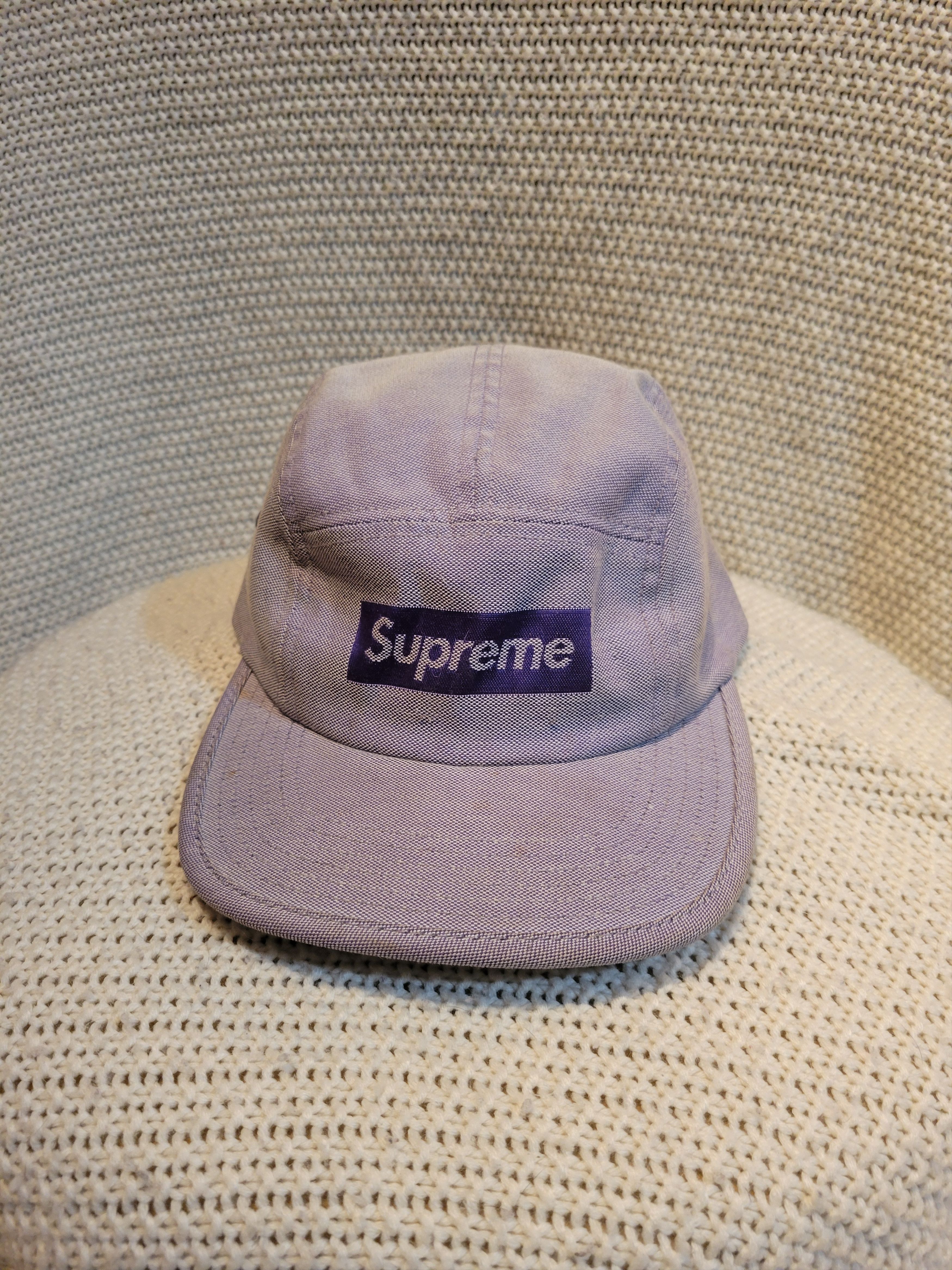 Supreme Supreme Jacquard Logos Twill Camp Cap Tan hat fw 19