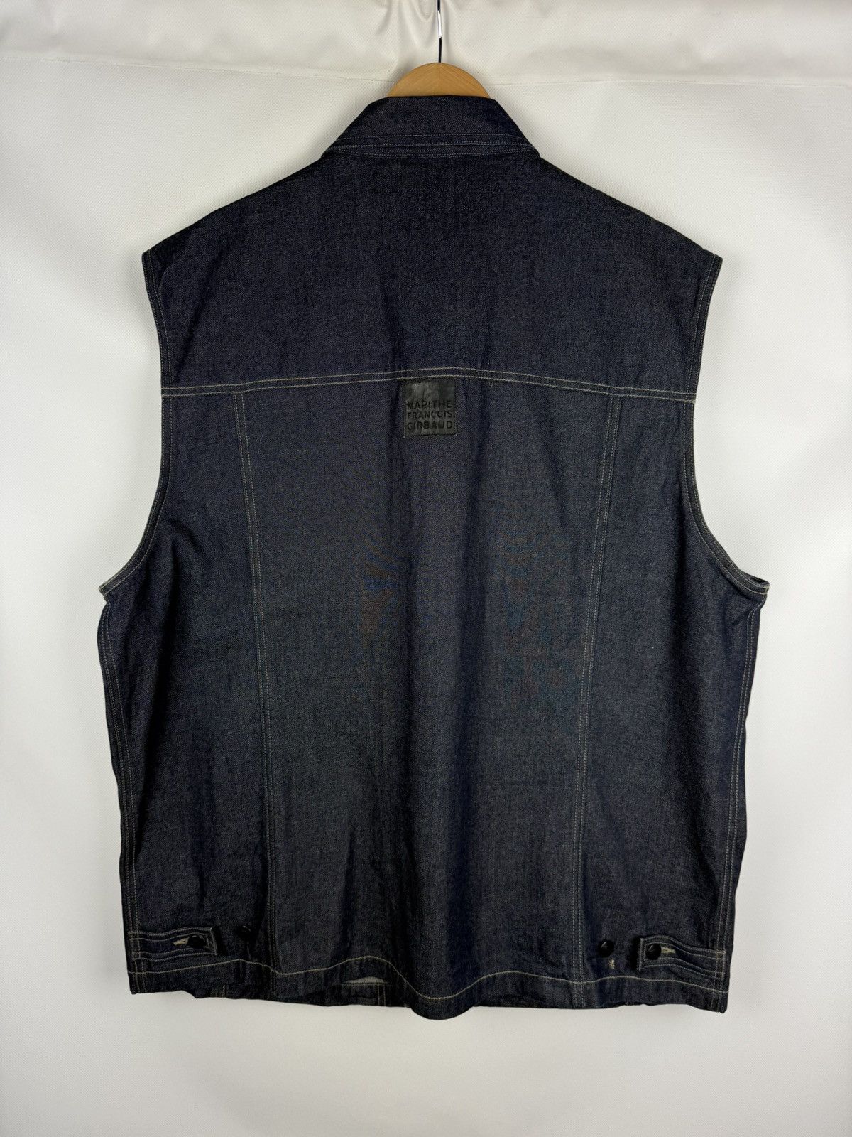 Marithe + Francois Girbaud × Vintage Marithe Francois Girbaud VTG Denim Trucker Vest Jacket Size US XXL / EU 58 / 5 - 11 Thumbnail