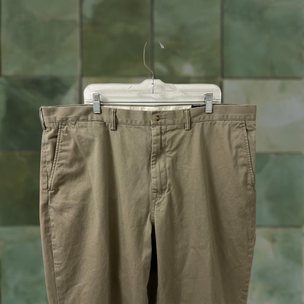 Polo Ralph Lauren Polo Ralph Lauren Chino Pants Mens 42x30 Brown Classic Fit Cotton Twill Chino Pants Stretch Flat Front Straight Leg Mens Long Regular Brown Size US XL / EU 56 / 4 - 1 Thumbnail