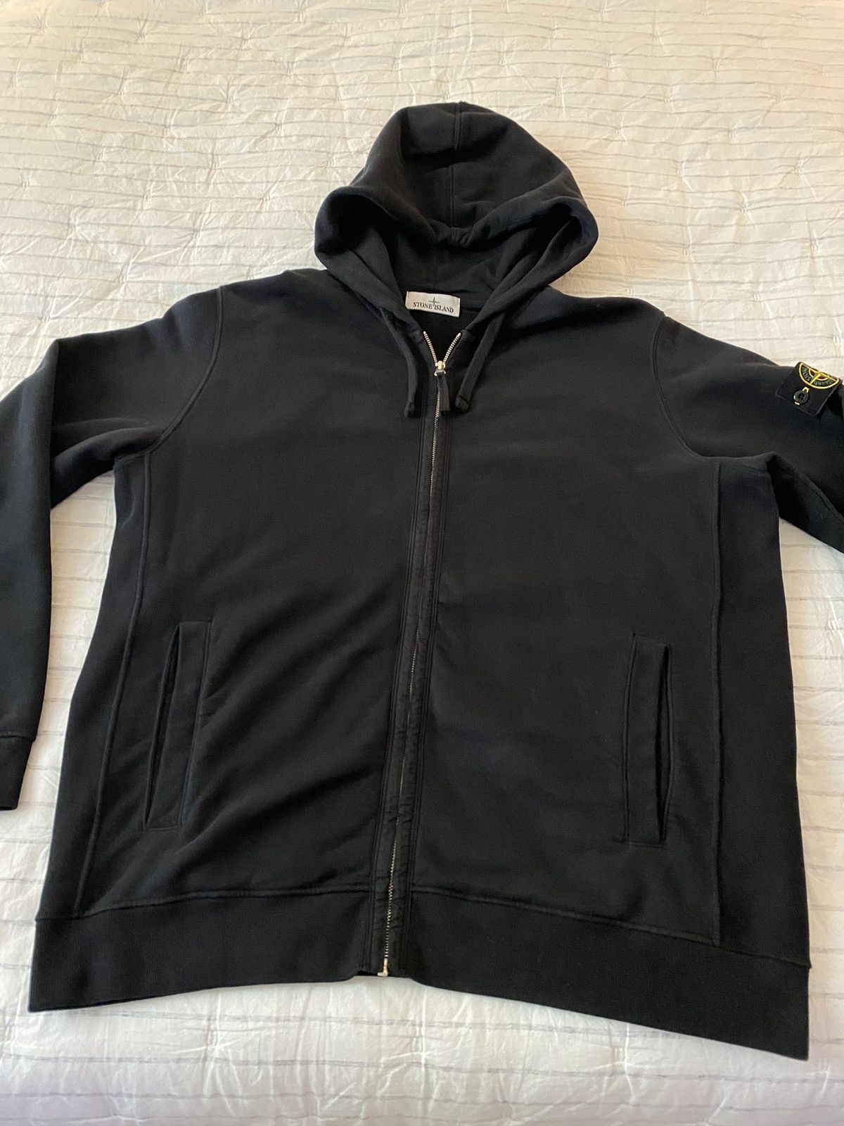 Stone Island Stone Island Logo Patch Zip-Up Hoodie Black XXL Size US XXL / EU 58 / 5 - 4 Thumbnail