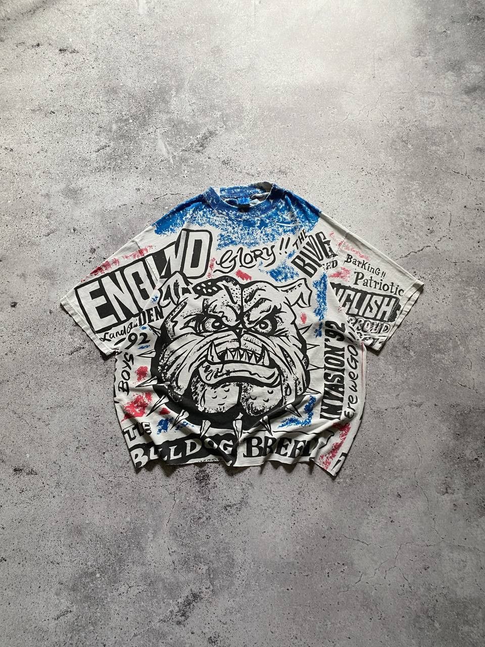 Japanese Brand × Vintage VINTAGE THE BULLDOG BREED ENGLAND SKINHEADS OVER PRINT TEE Size US L / EU 52-54 / 3 - 1 Thumbnail