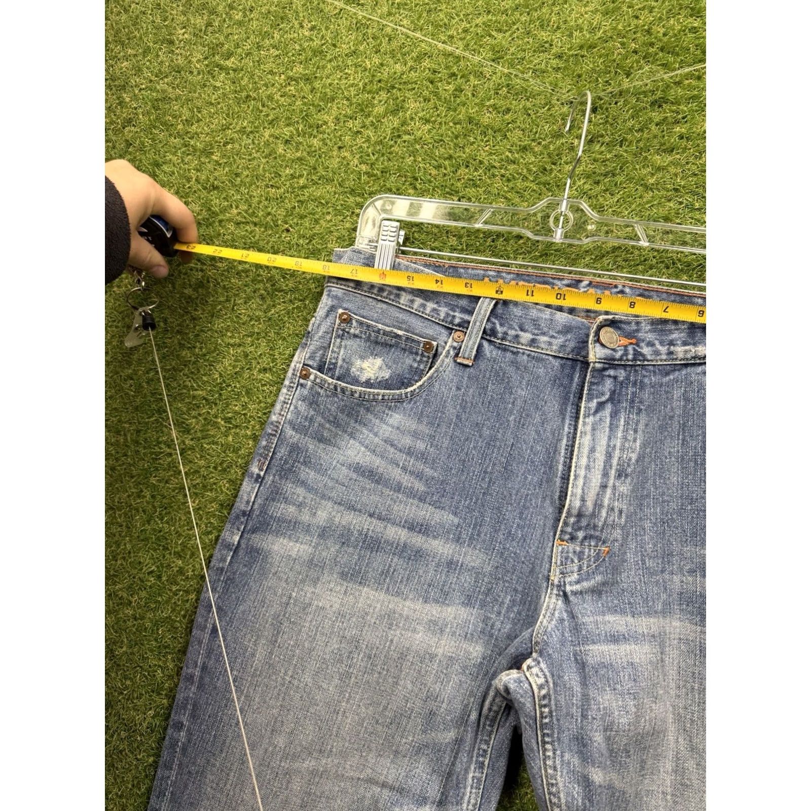 American Eagle Outfitters VINTAGE American Eagle Jeans Mens 36x32 Medium Wash Denim Low Rise Straight Y2K Size US 36 / EU 52 - 7 Thumbnail