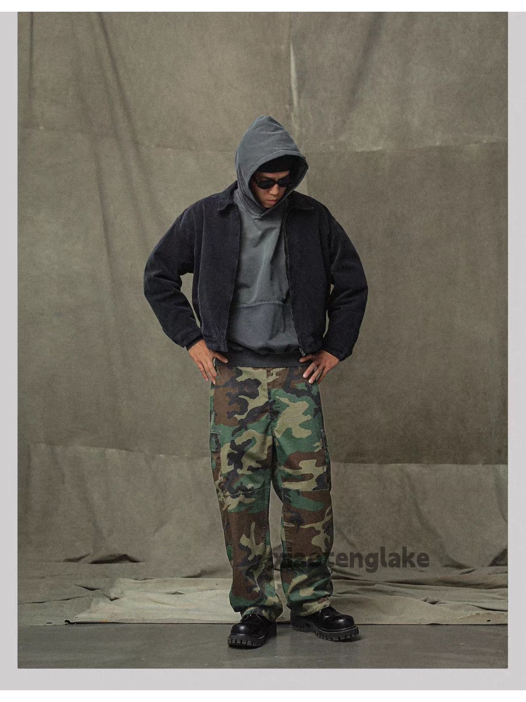 Vintage xtl utility military loose baggy hiphop cargo camo pants Size US 32 / EU 48 - 5 Thumbnail