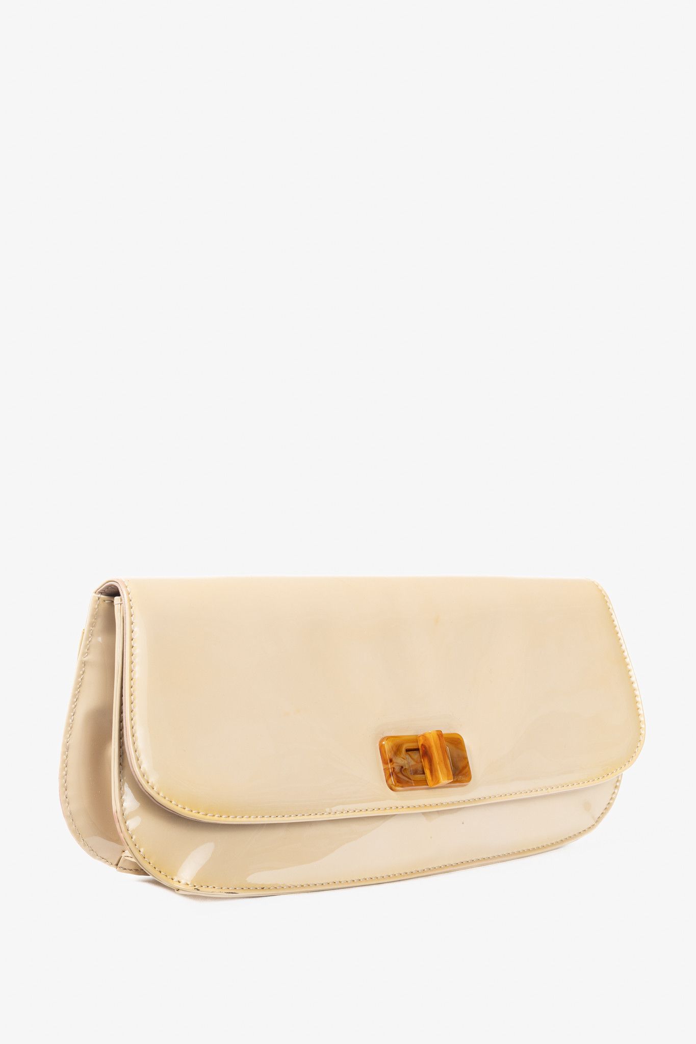 Prada Prada Cammeo Vernice Leather Oversized Clutch Size ONE SIZE - 2 Thumbnail
