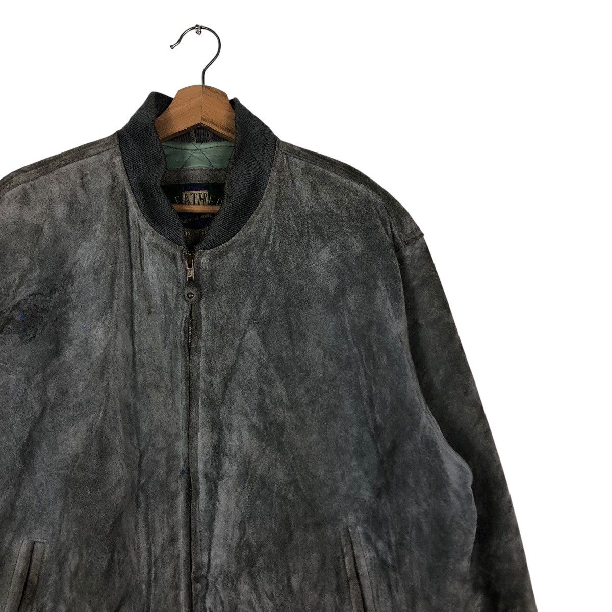 Japanese Brand 📌Vintage Genuine Leather Jacket Bomber Biker World Size US L / EU 52-54 / 3 - 7 Thumbnail