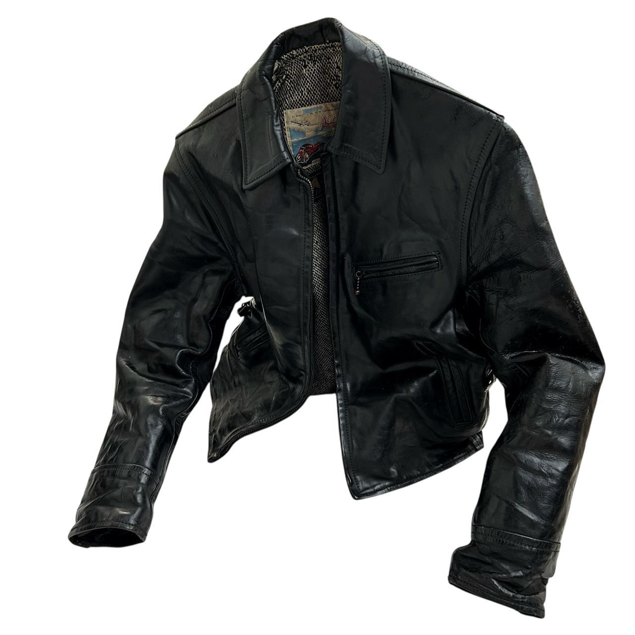 Aero Leathers × Vintage Vintage Aero Leather Biker Jacket Size US S / EU 44-46 / 1 - 11 Thumbnail